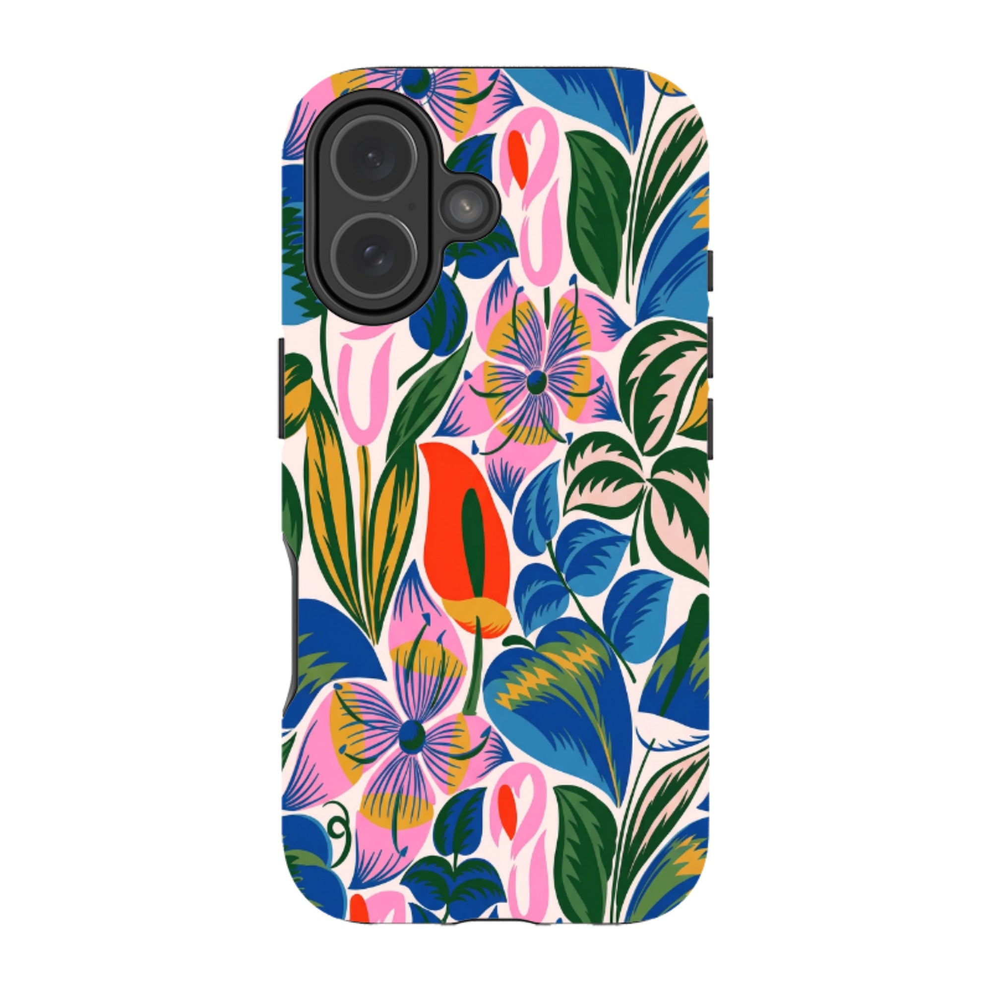 iPhone MagSafe Tough Case - Retro Tropical Floral