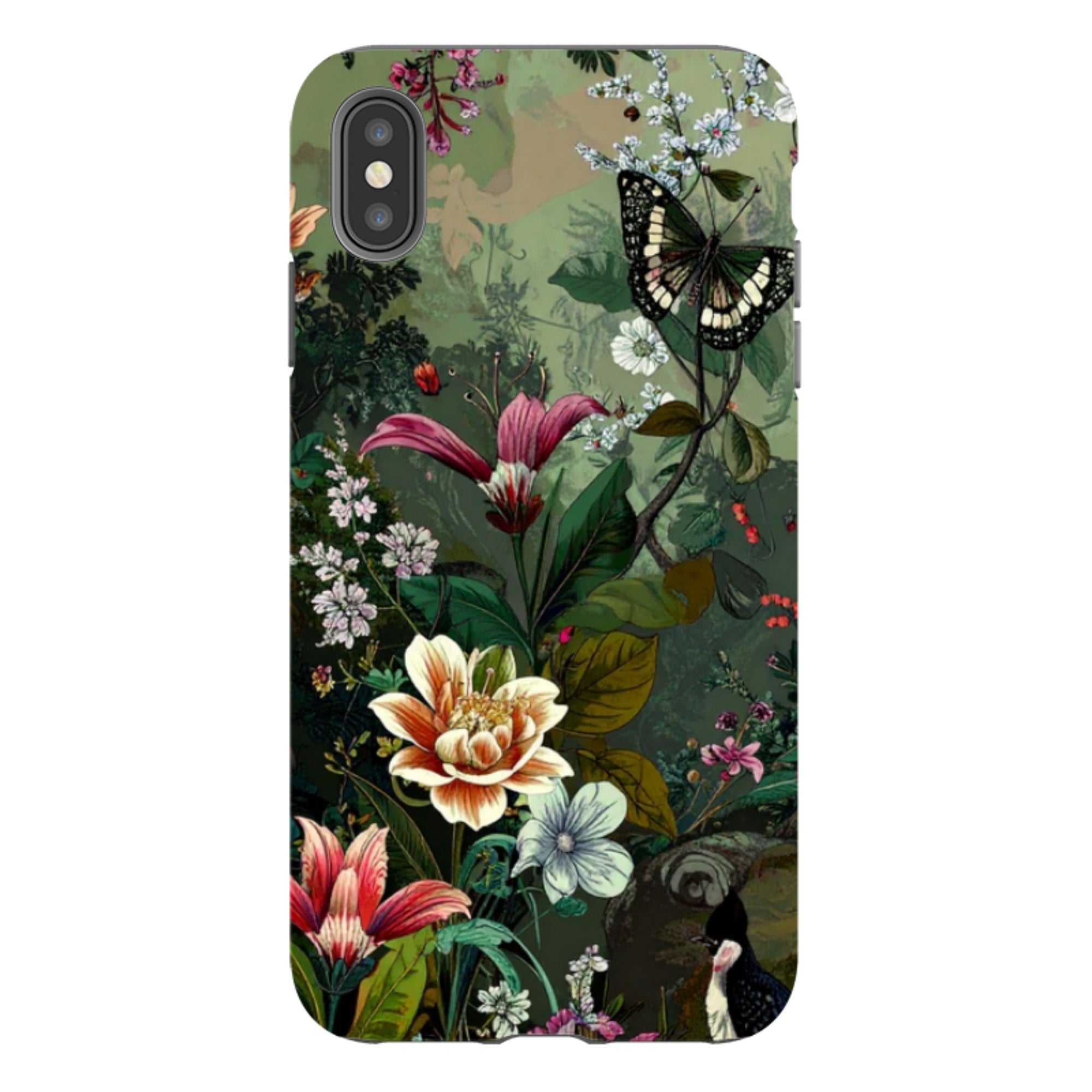 iPhone Tough Case - Green Vyne Butterfly