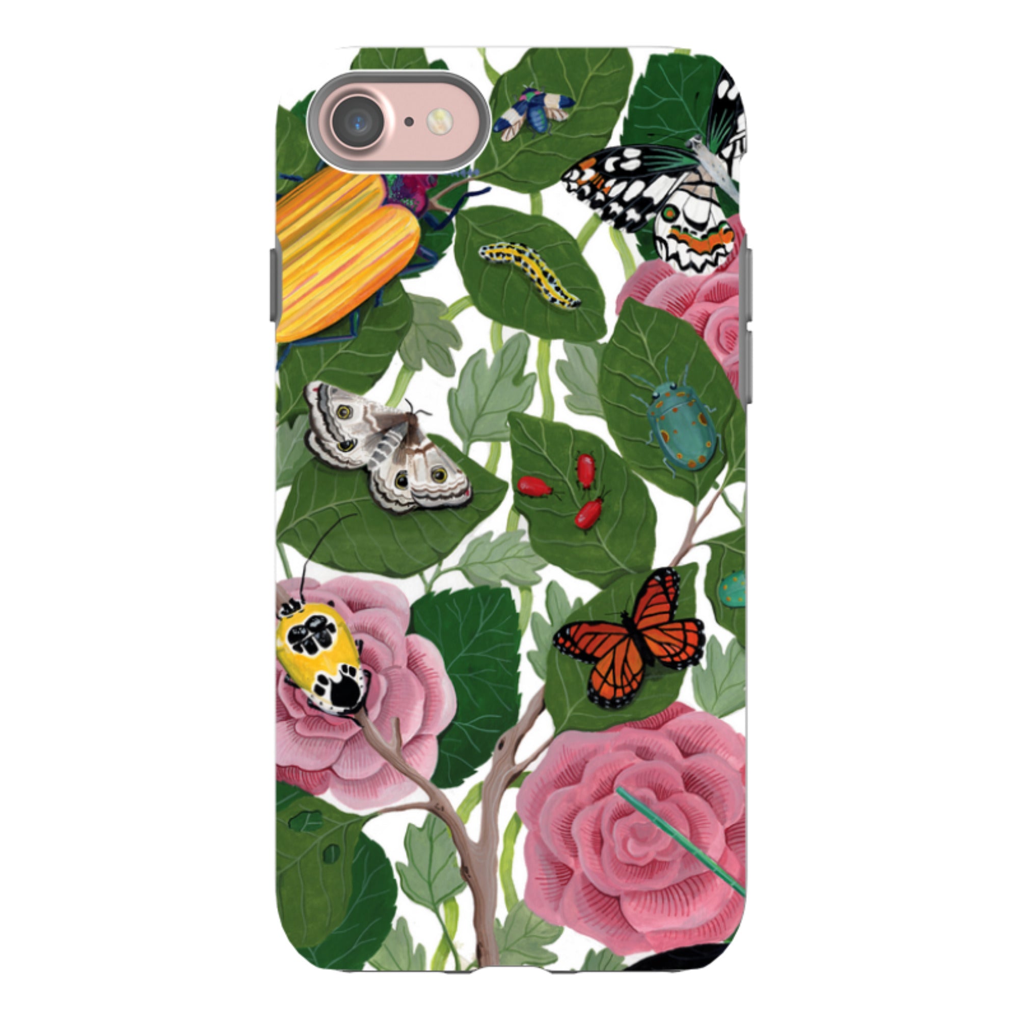 iPhone Tough Case - Butterflies And Beatles By Bex Parkin
