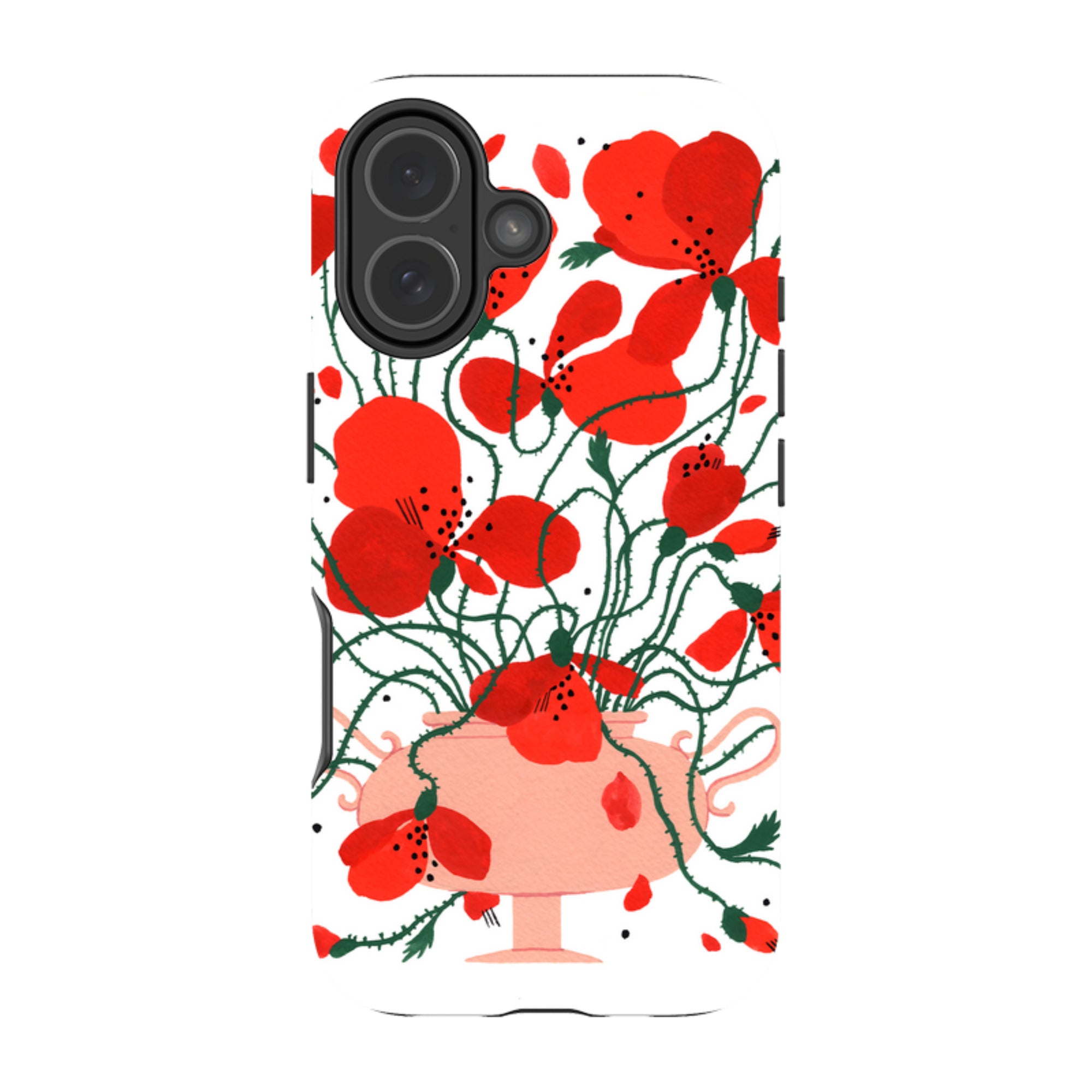 iPhone Tough Case - Poppies By Madalina Andronic