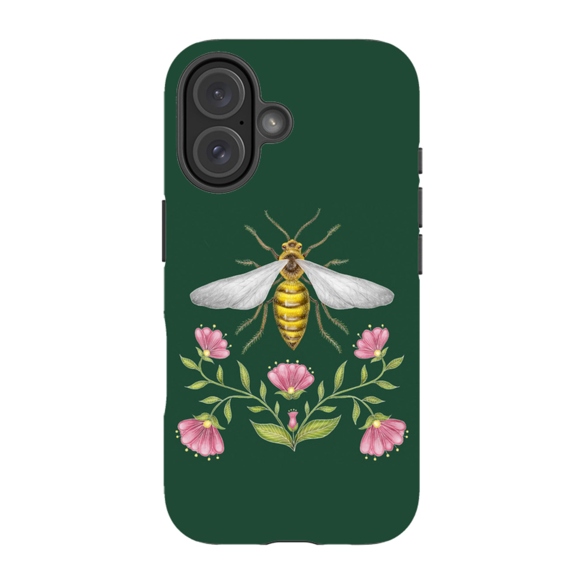 iPhone Tough Case - Wings Of Freedom Emerald By Catherine Rowe