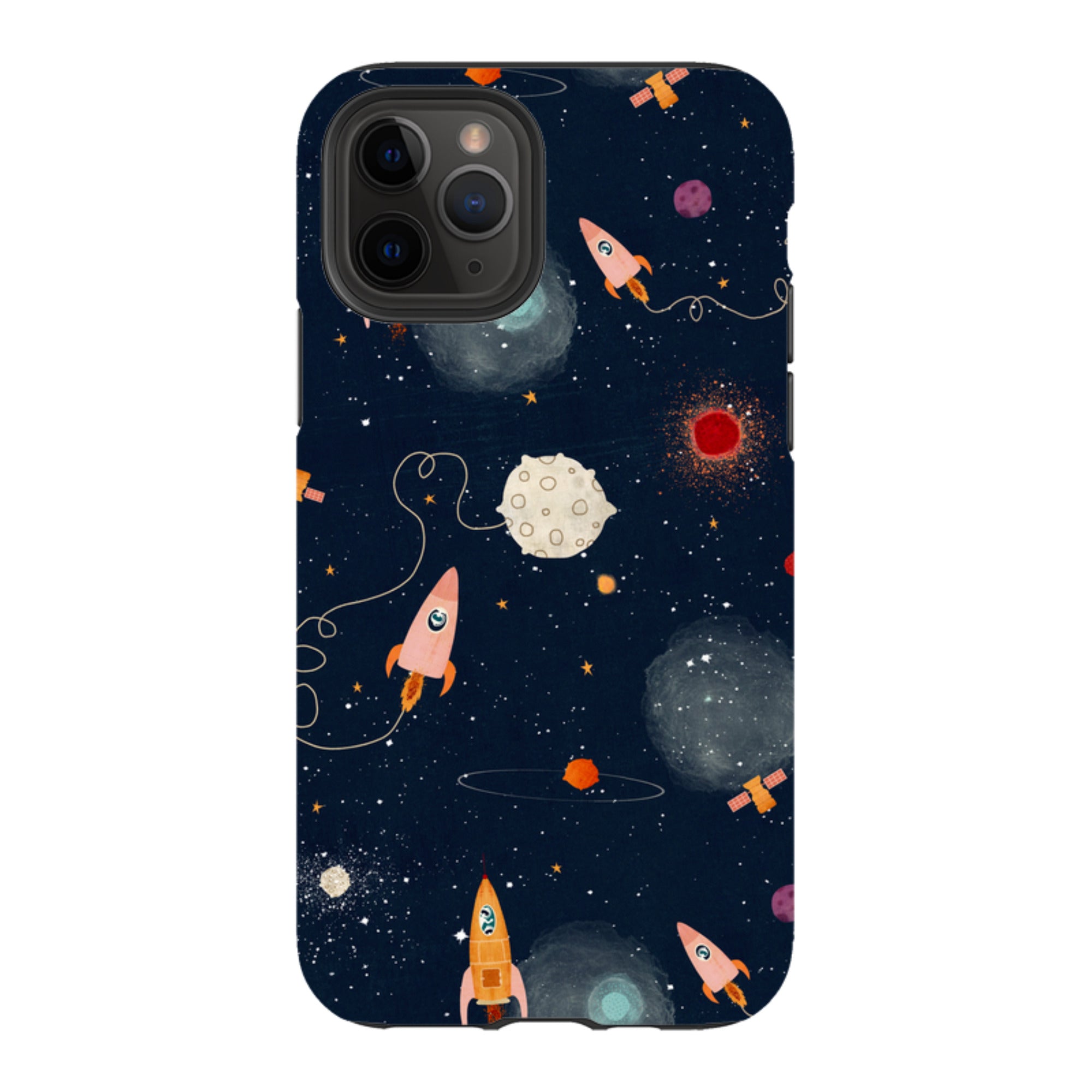 iPhone Tough Case - Rockets Midnight By Katherine Quinn