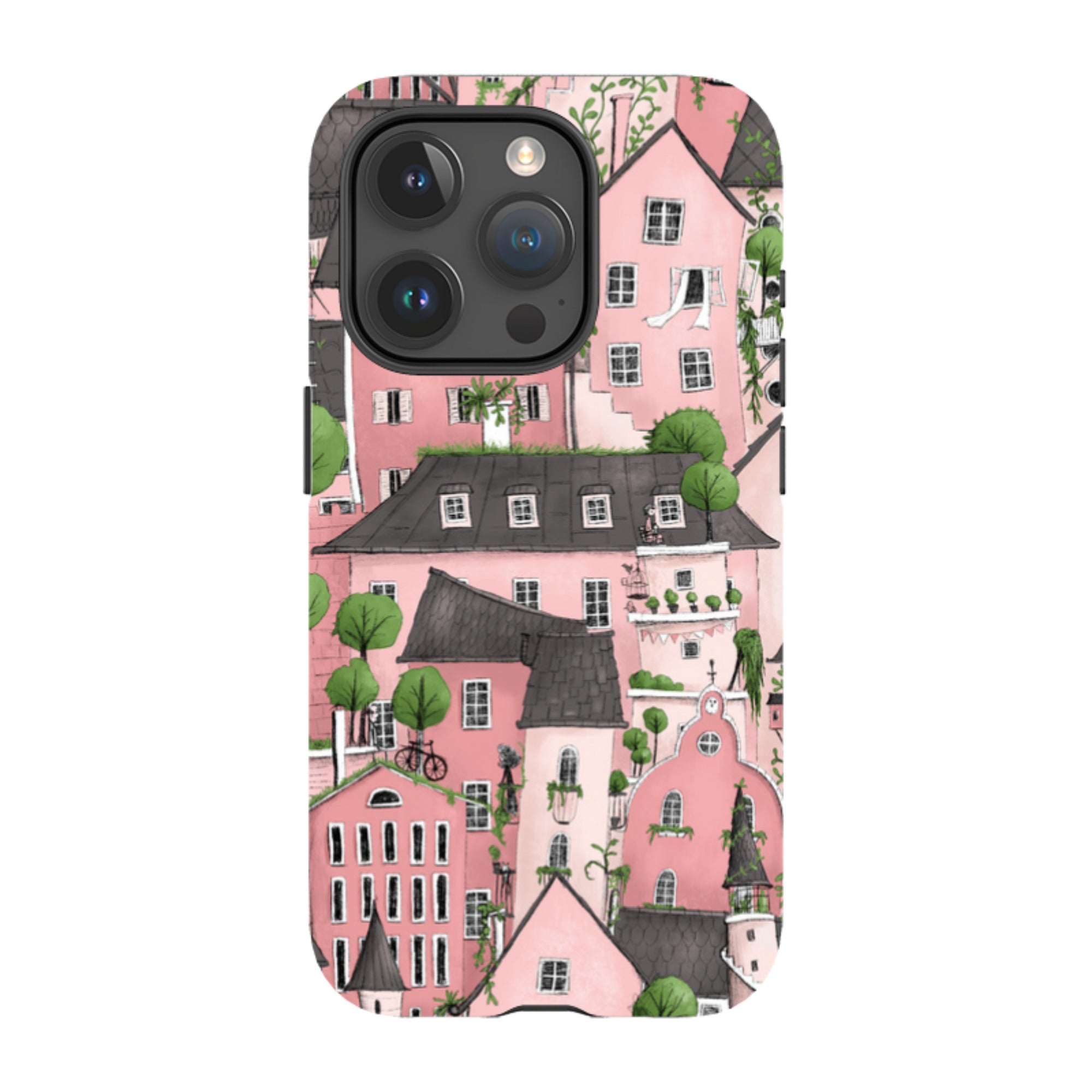 iPhone Tough Case - Pink City By Maja Lindberg
