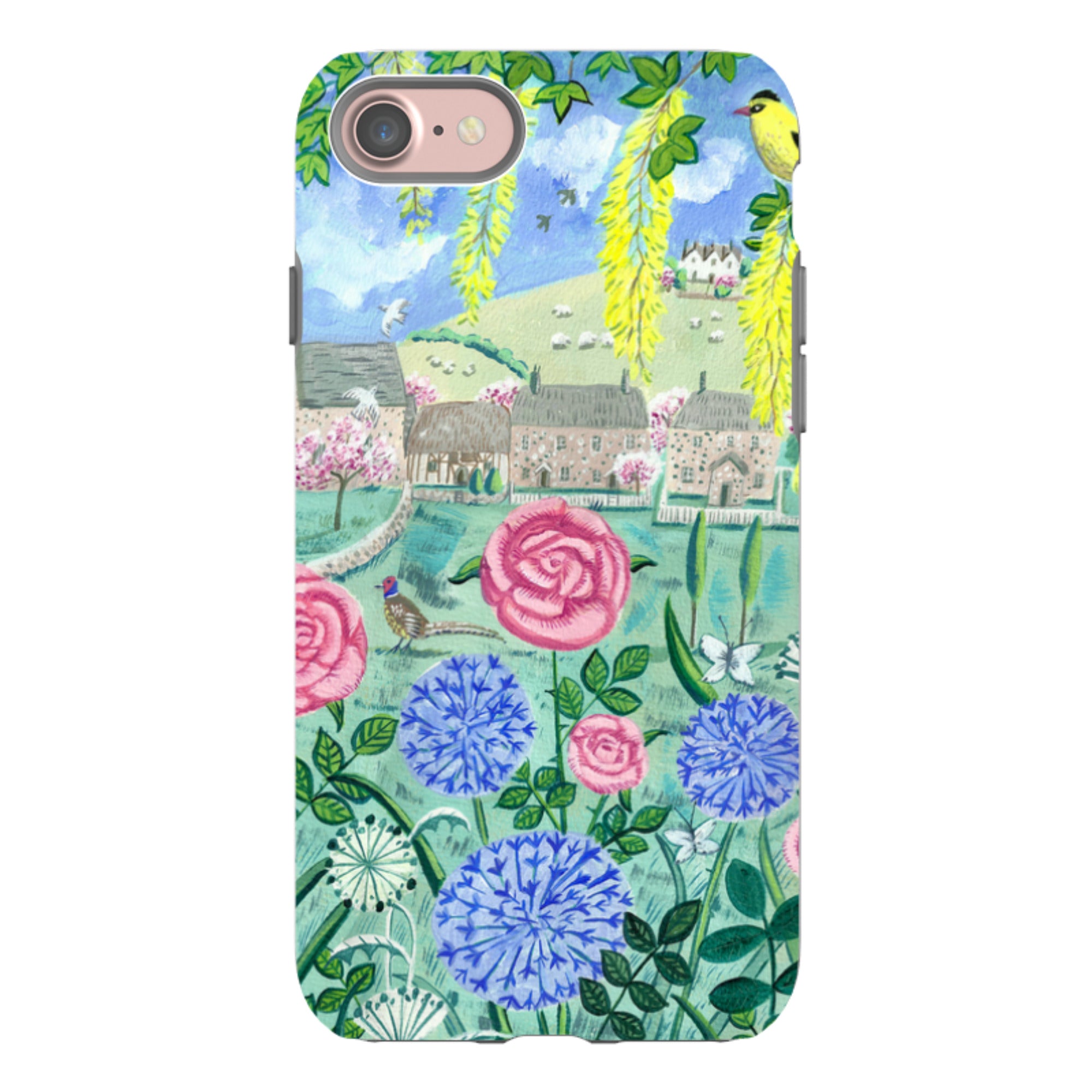iPhone Tough Case - Village Floral By Mary Stubberfield