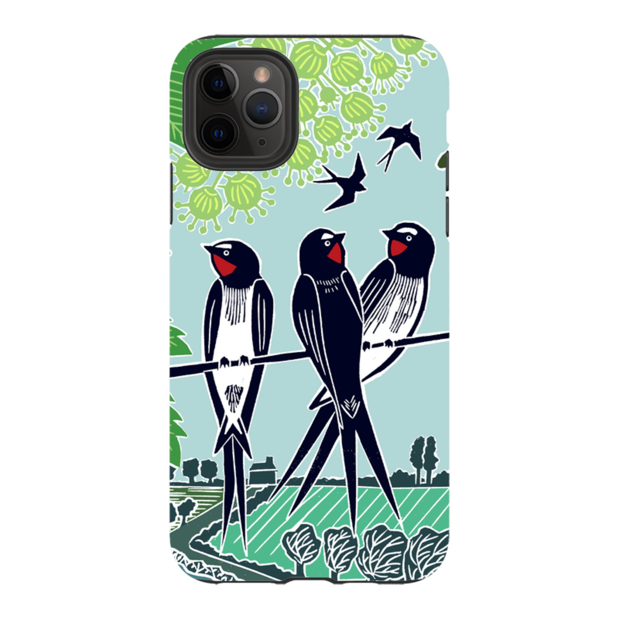 iPhone Tough Case - Swallows By Kate Heiss