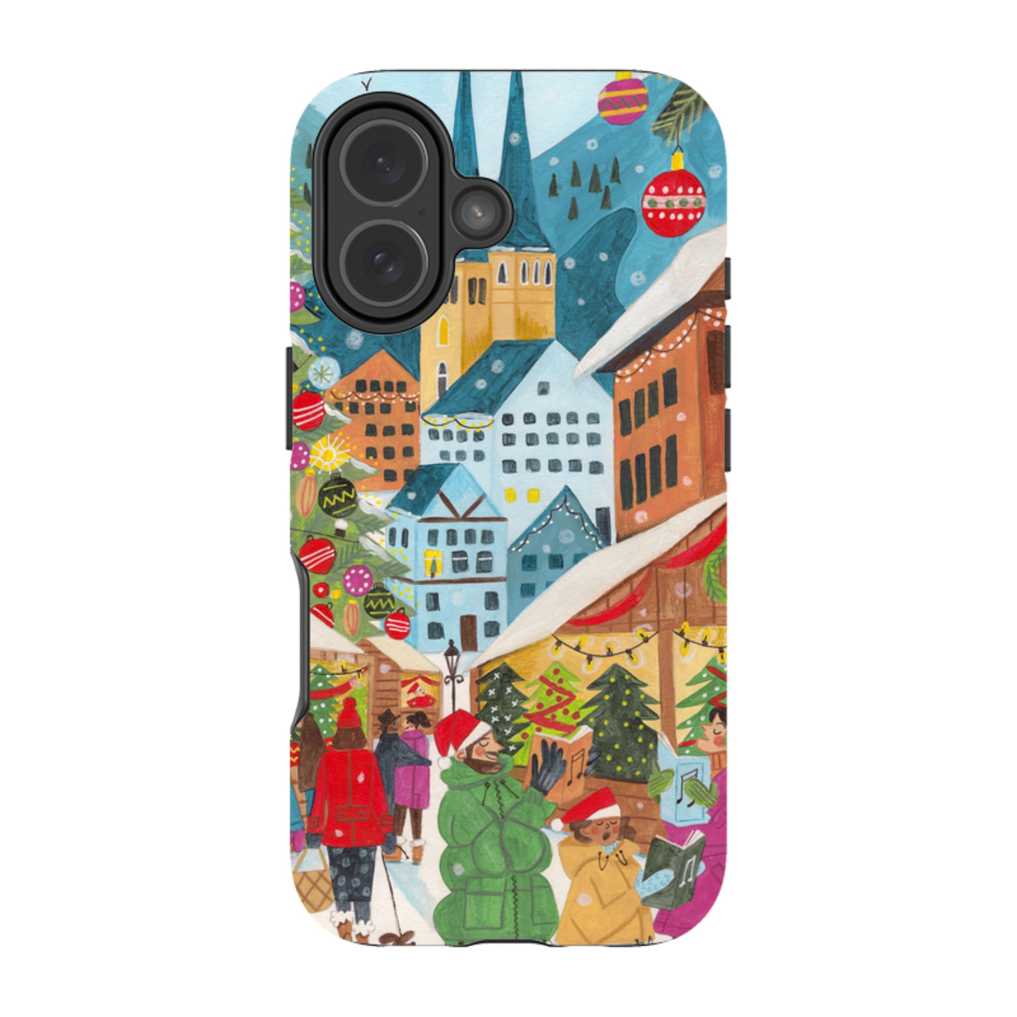 iPhone MagSafe Tough Case - Christmas Market By Caroline Bonne Muller