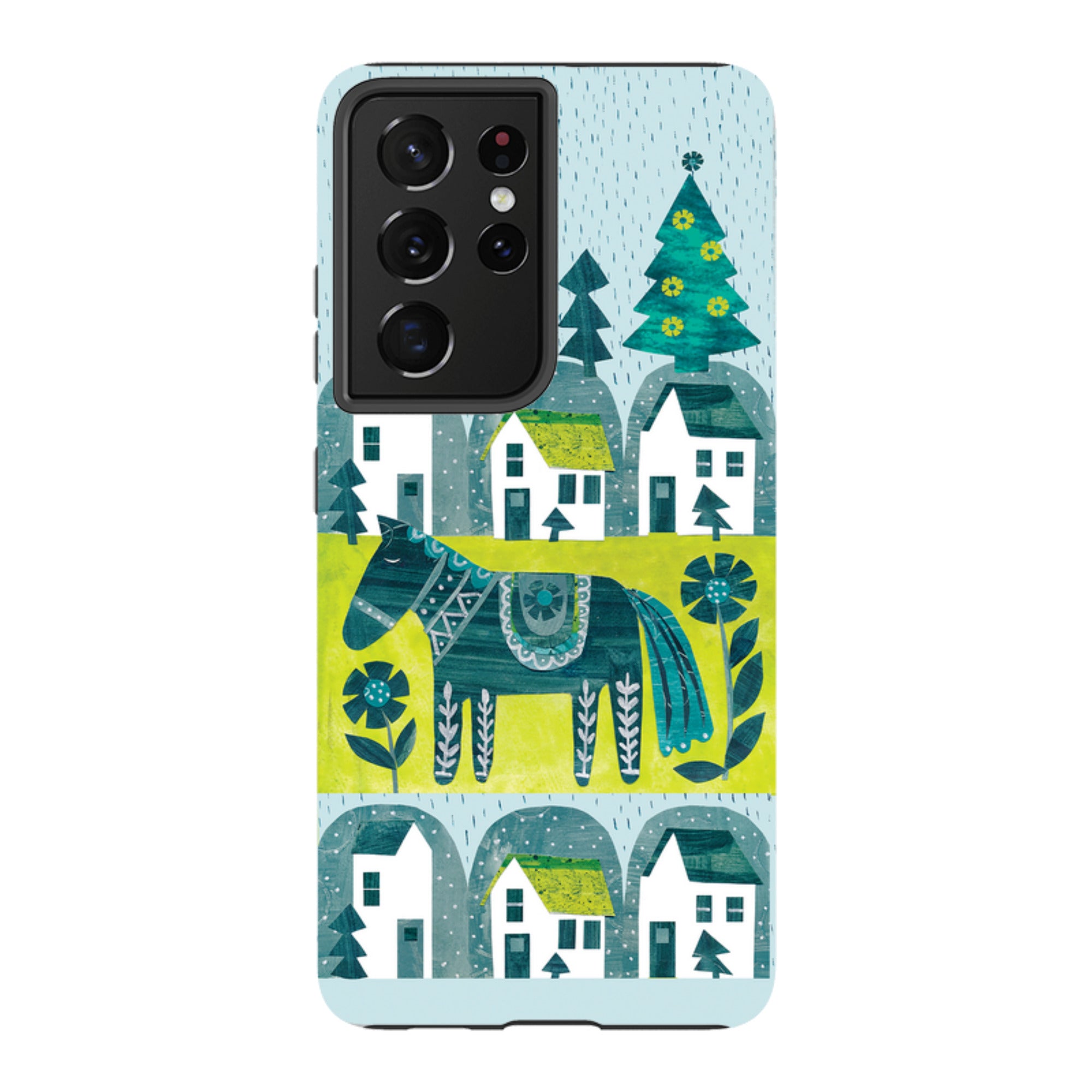 Samsung Tough Case - Winter Dala Horse By Tracey English
