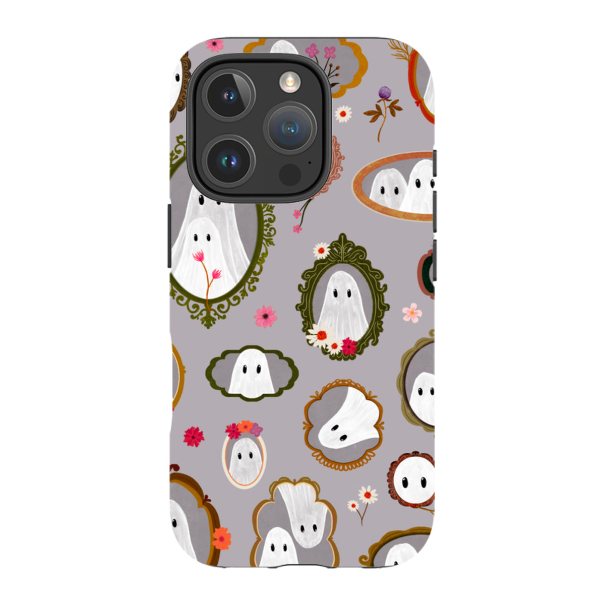 iPhone Tough Case - Framed Ghosts - Mauve By Katherine Quinn