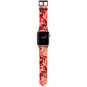 Red Peonies Apple Watch Strap