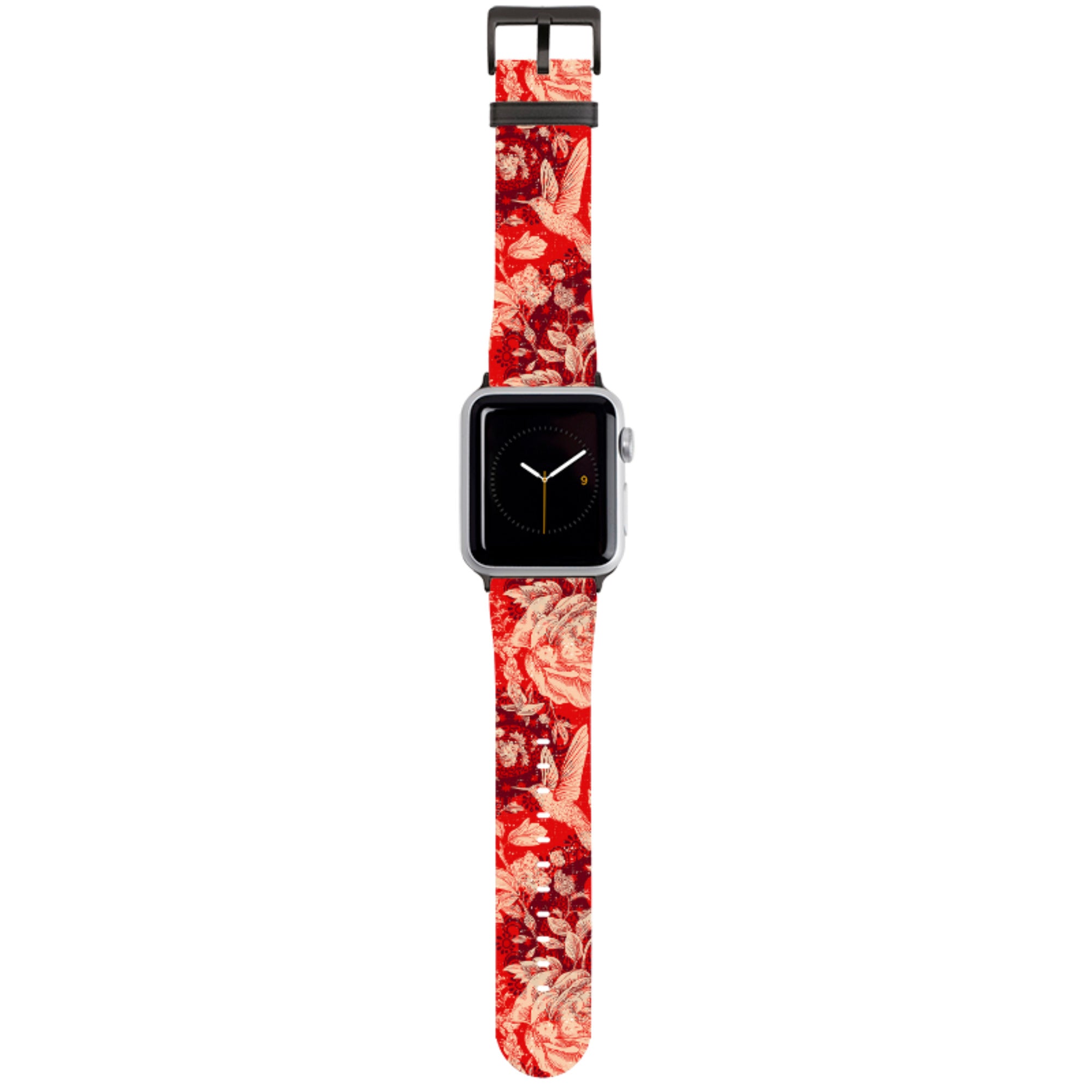 Red Peonies Apple Watch Strap