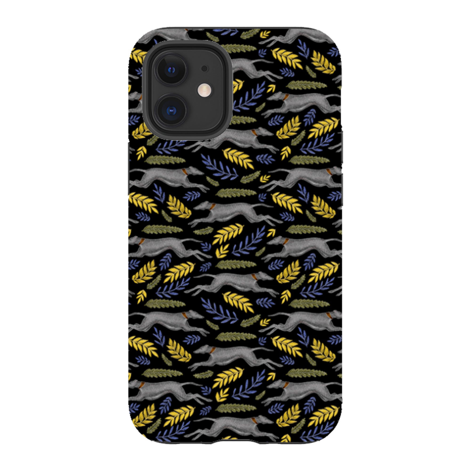 iPhone Tough Case - Greyhound Pattern By Catherine Rowe