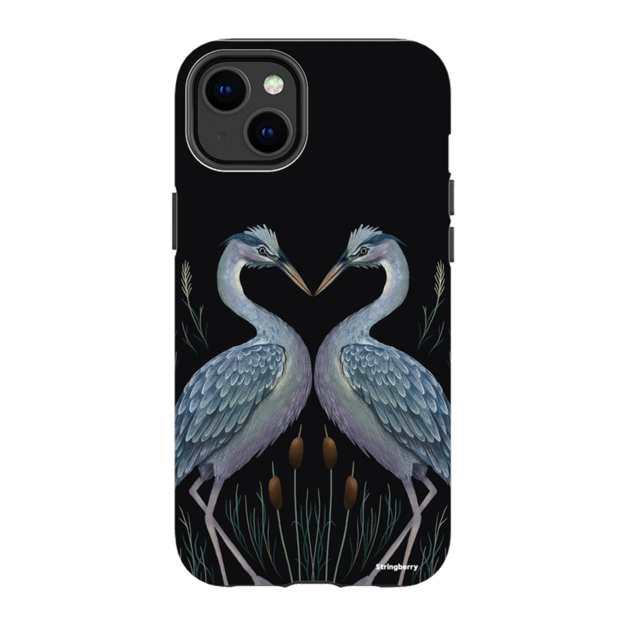 iPhone MagSafe Tough Case - Heron Pair By Anna Stead