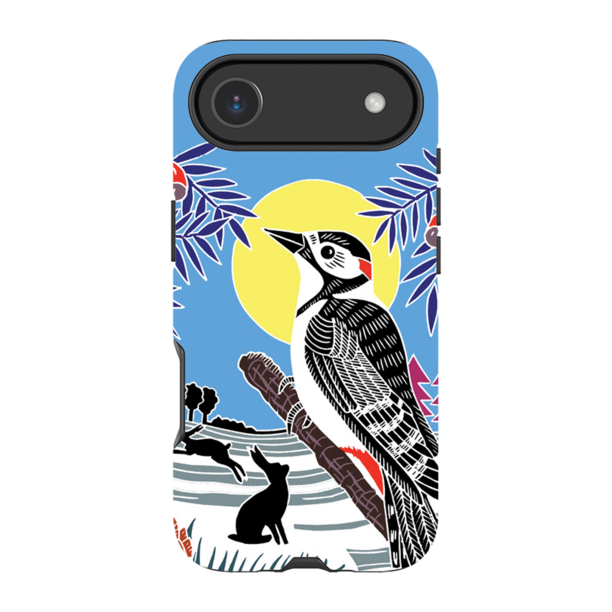 iPhone Tough Case - Woodpecker Yellow By Kate Heiss