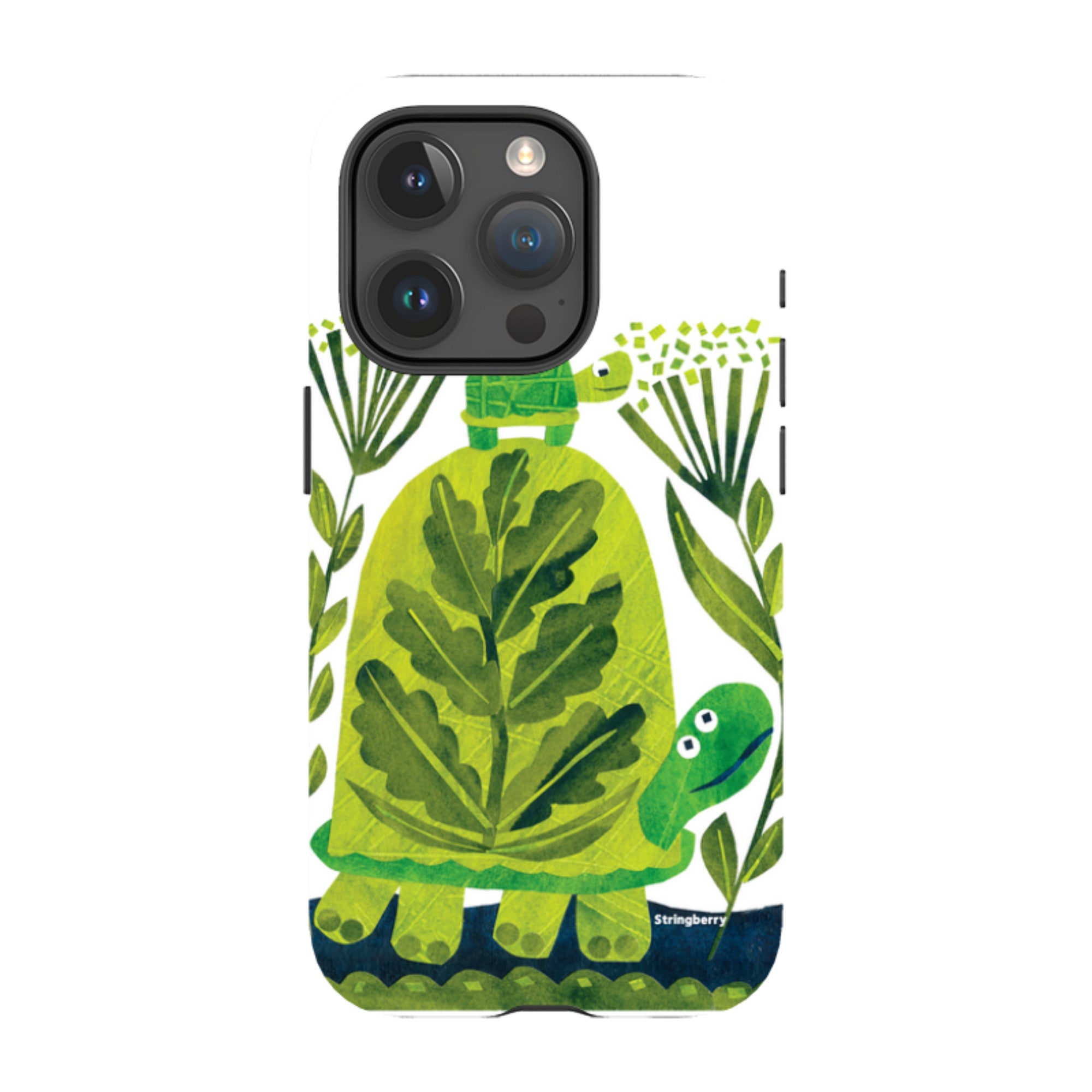 iPhone Tough Case - Folk Tortoise By Tracey English