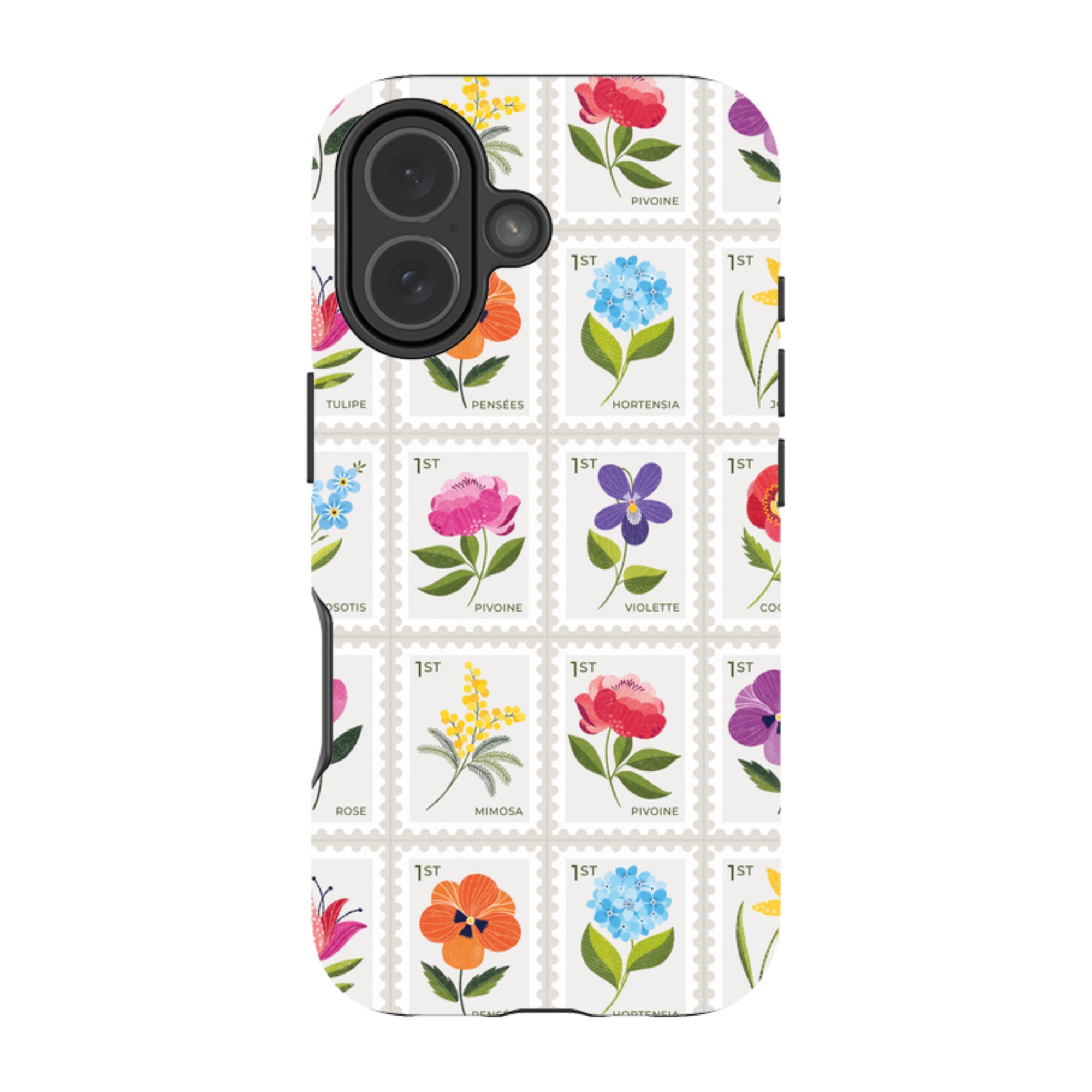 iPhone Tough Case - Floral Postage Stamps By Ali Brookes