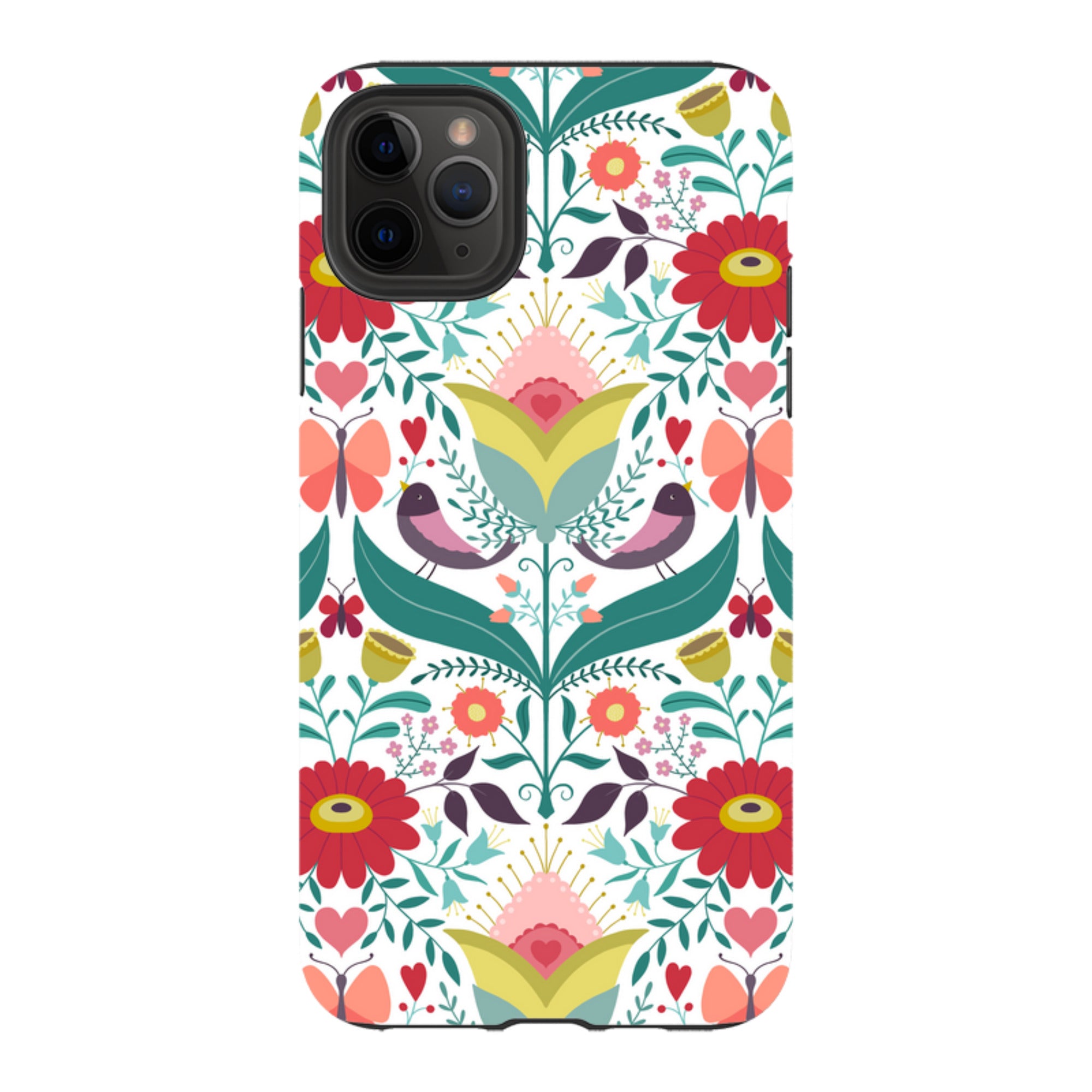 iPhone Tough Case - Bird Pattern IV By Suzy Taylor