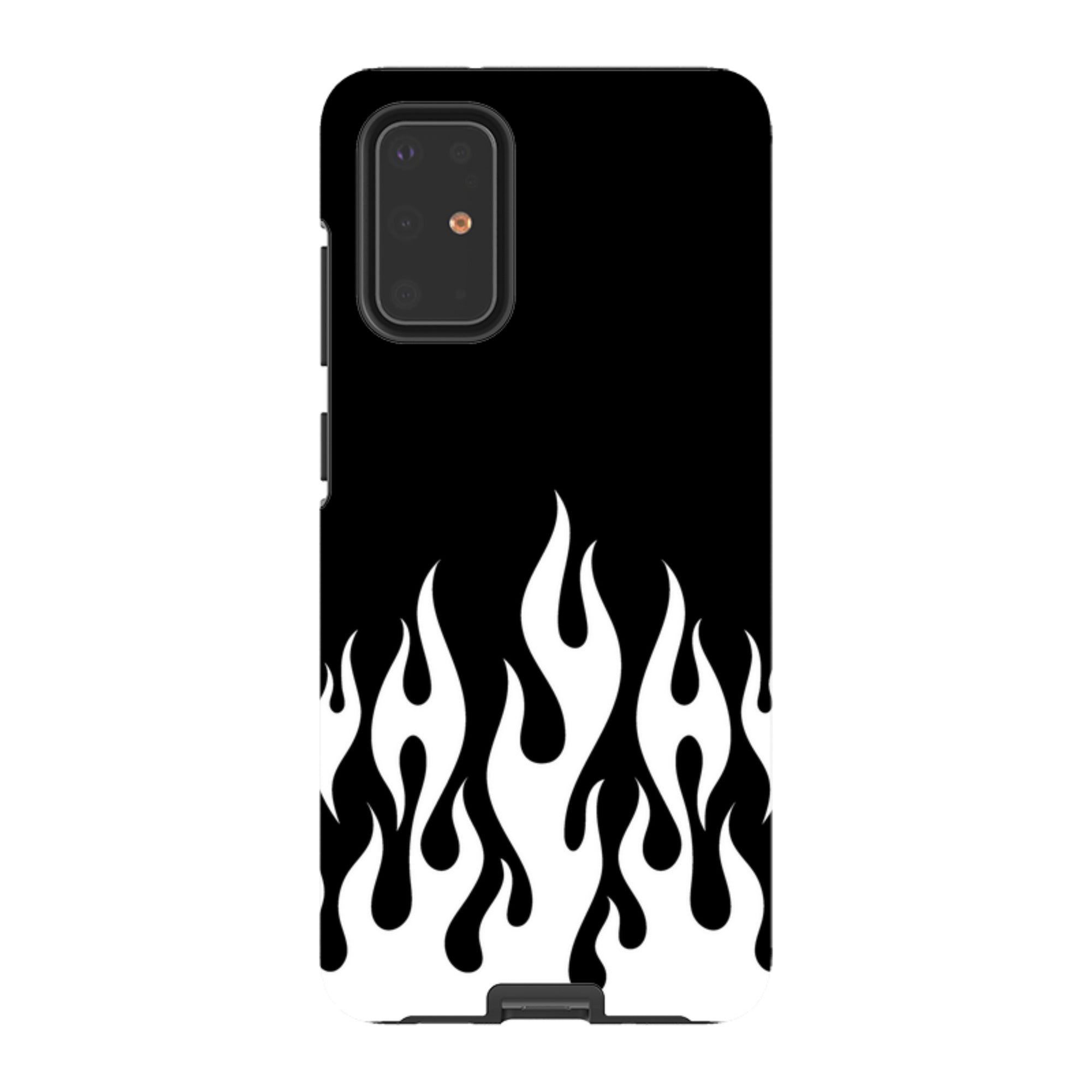 Samsung Tough Case - White Flames
