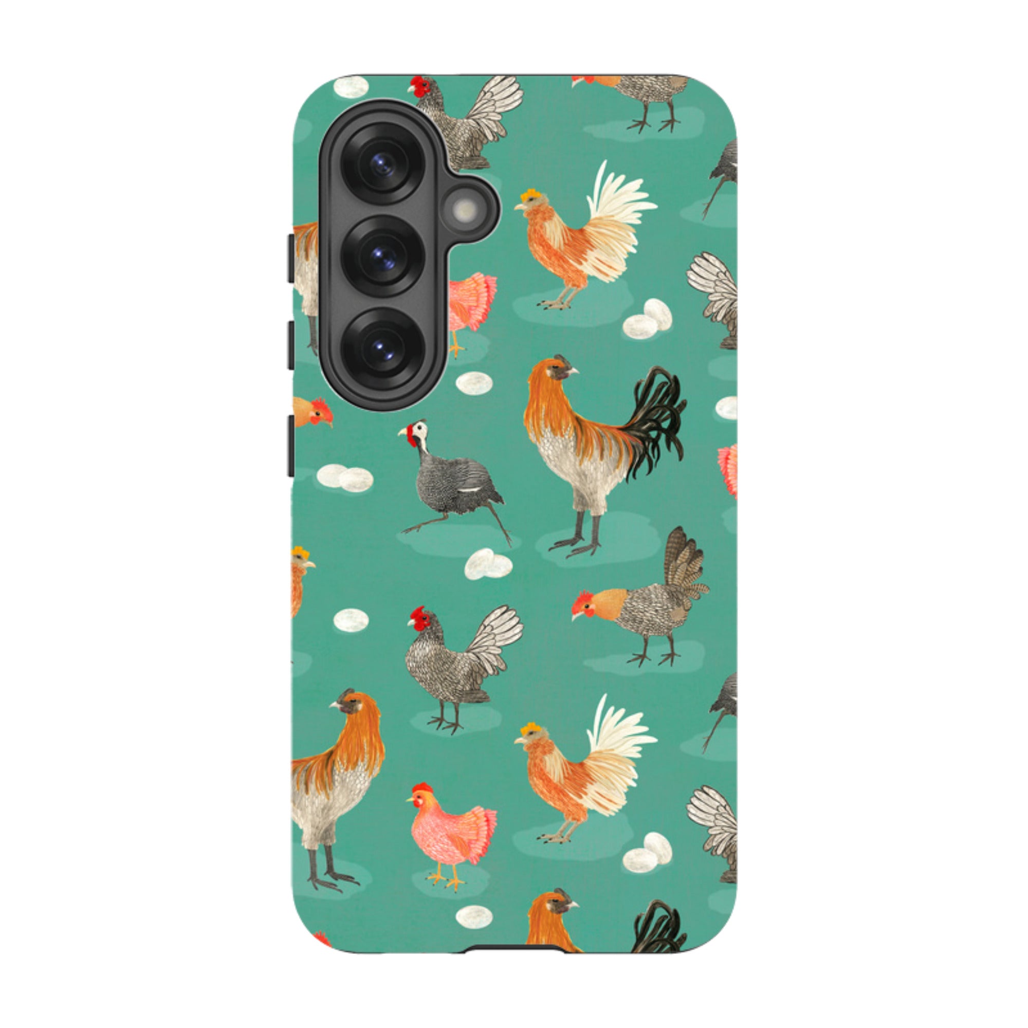 Samsung Tough Case - Chicken Teal By Katherine Quinn