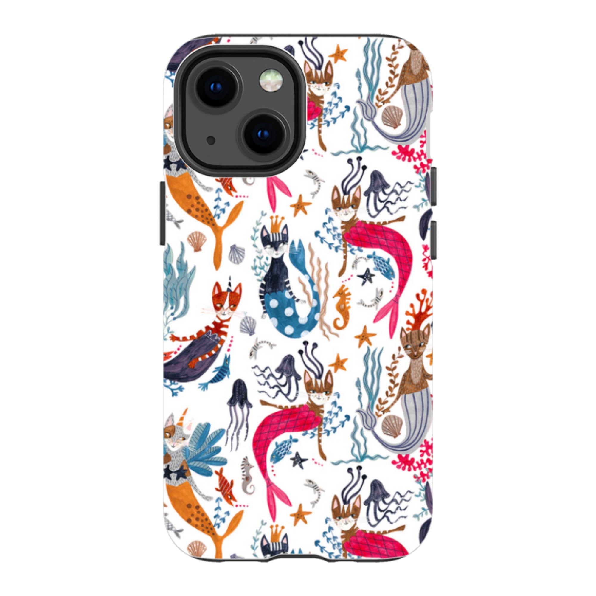 iPhone Tough Case - Cat-Fish By Caroline Bonne Muller