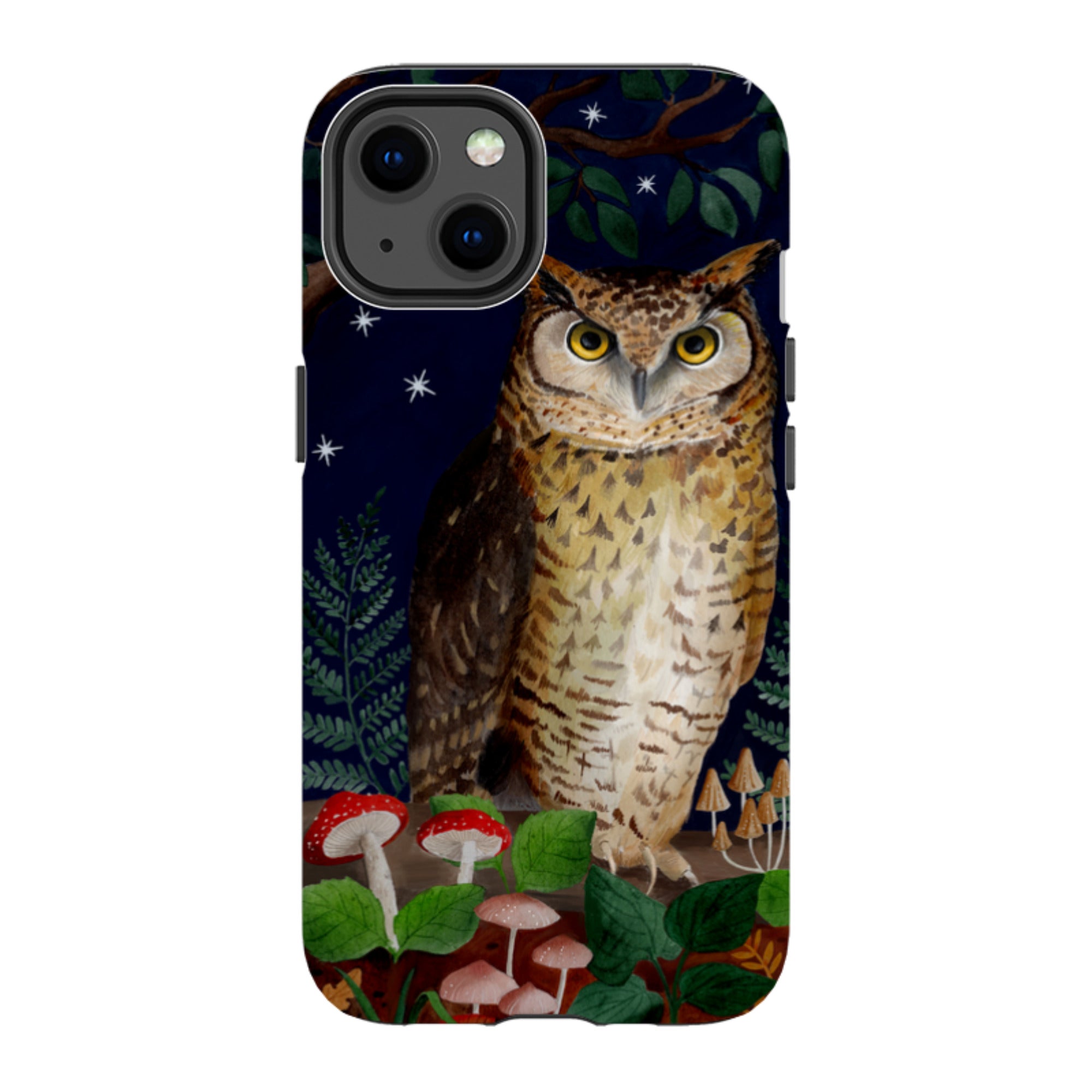 iPhone Tough Case - Mushroom Owl By Bex Parkin