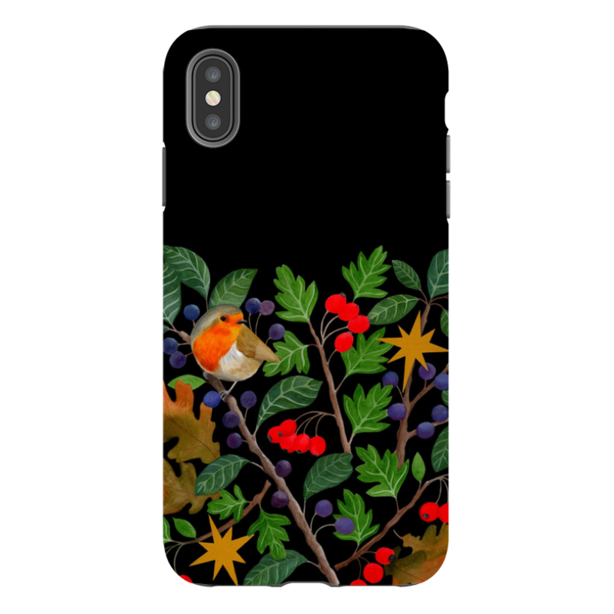 iPhone Tough Case - Sloe Robin By Bex Parkin