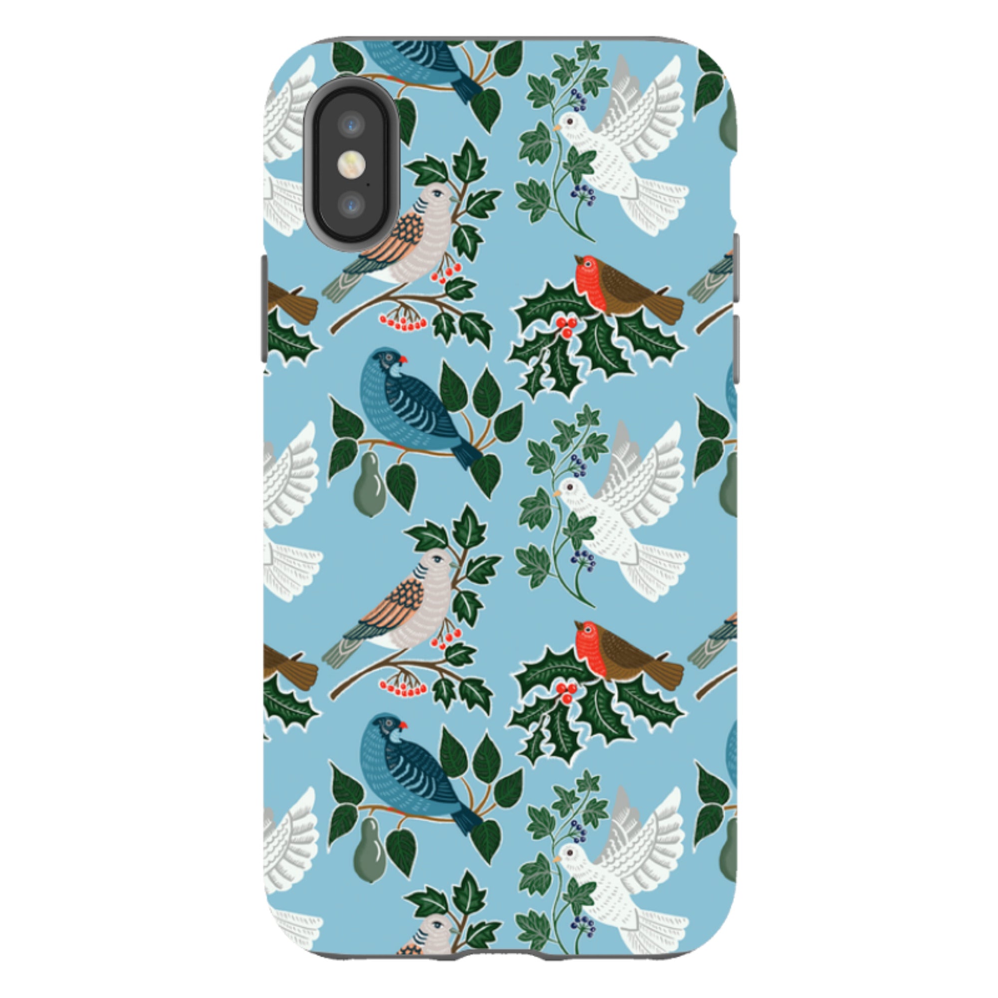 iPhone Tough Case - Winter Birds-2 By kate Heiss