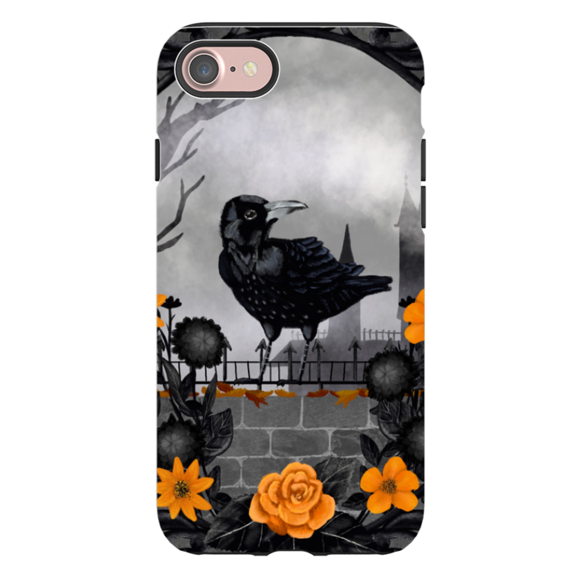 iPhone Tough Case - Gothic Crow By Abby Jacobs
