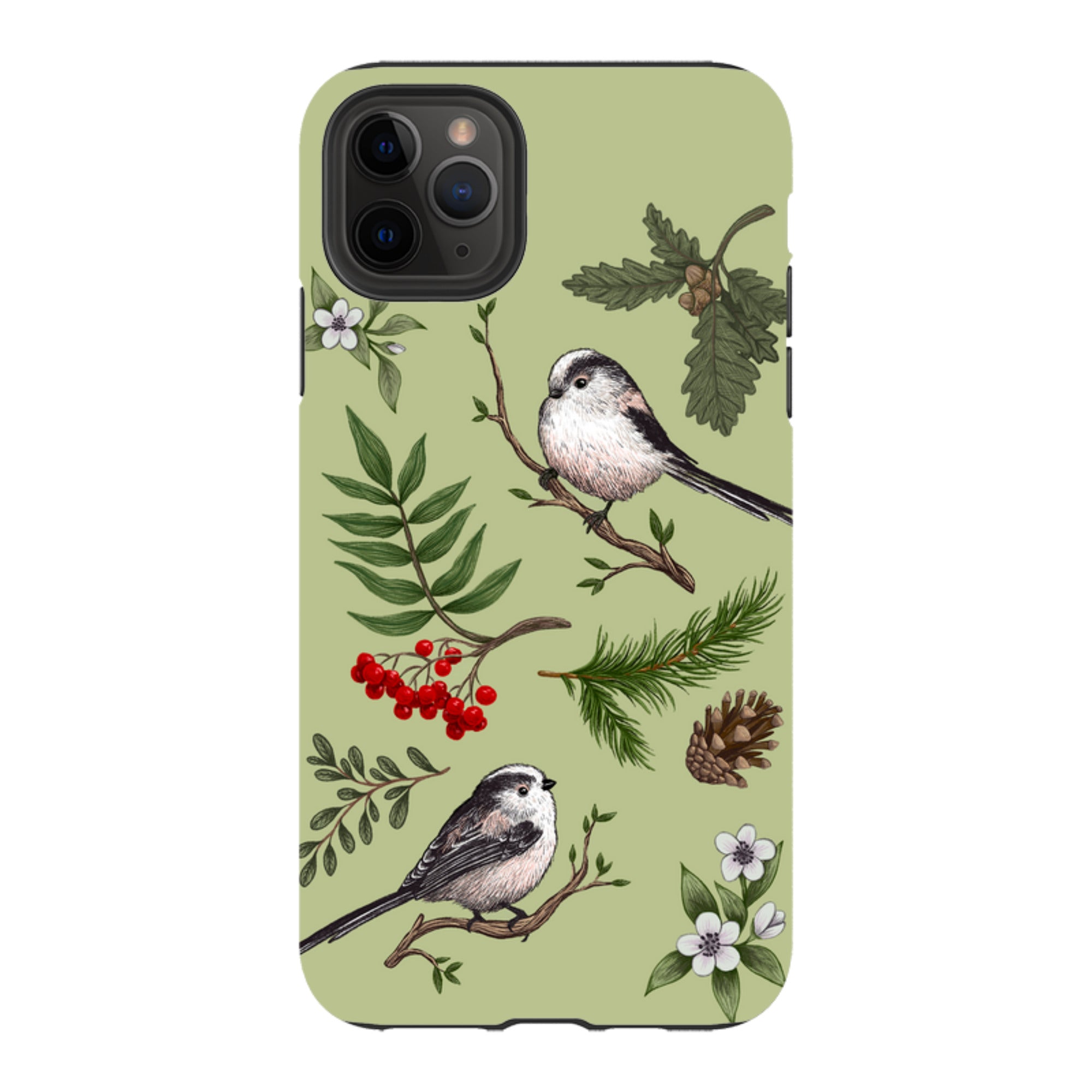 iPhone Tough Case - Longtail Tits By Anna Stead
