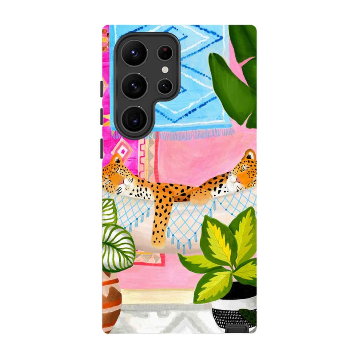 Samsung Tough Case - Leopards In Hammock By Bex Parkin