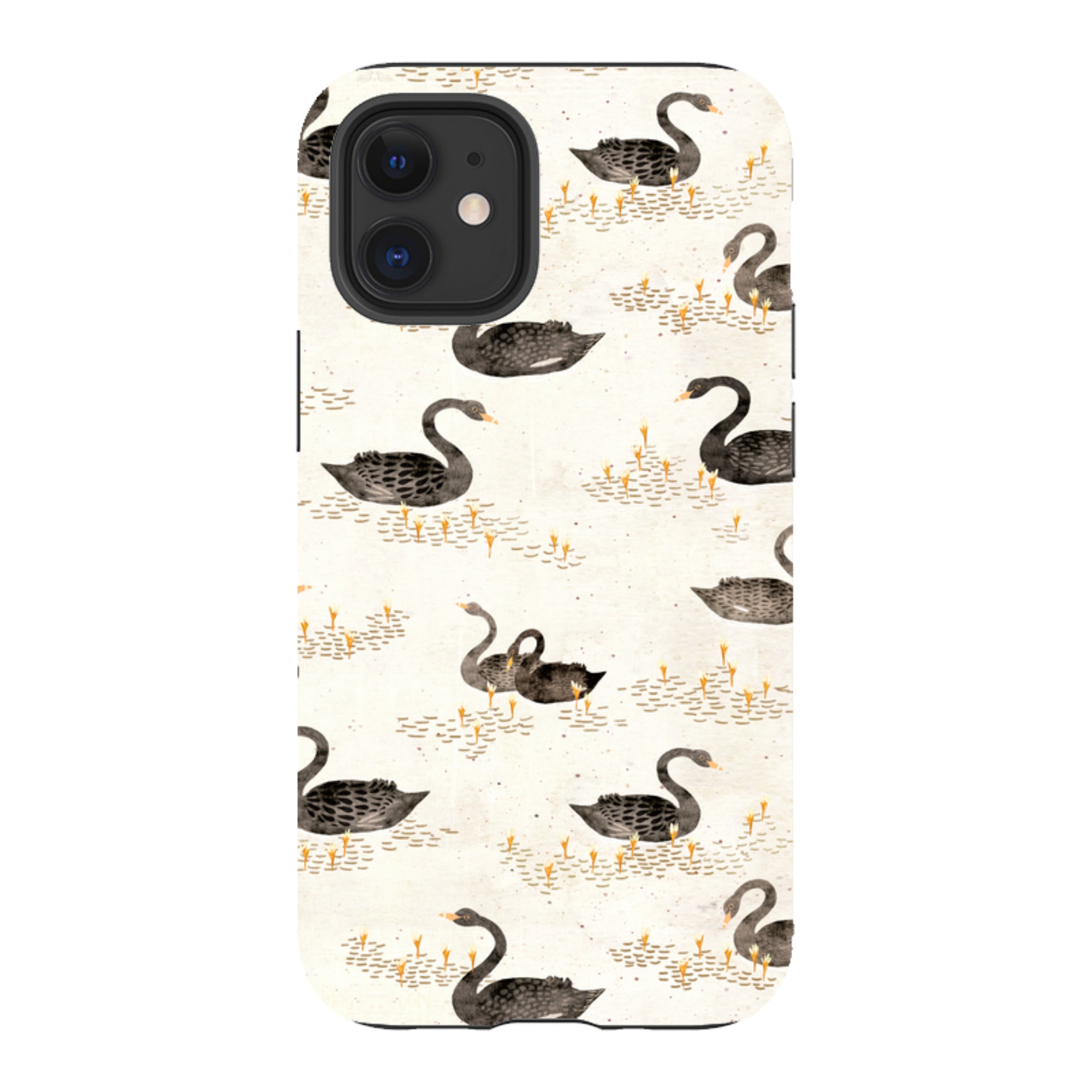 iPhone Tough Case - Swans Cream By Katherine Quinn