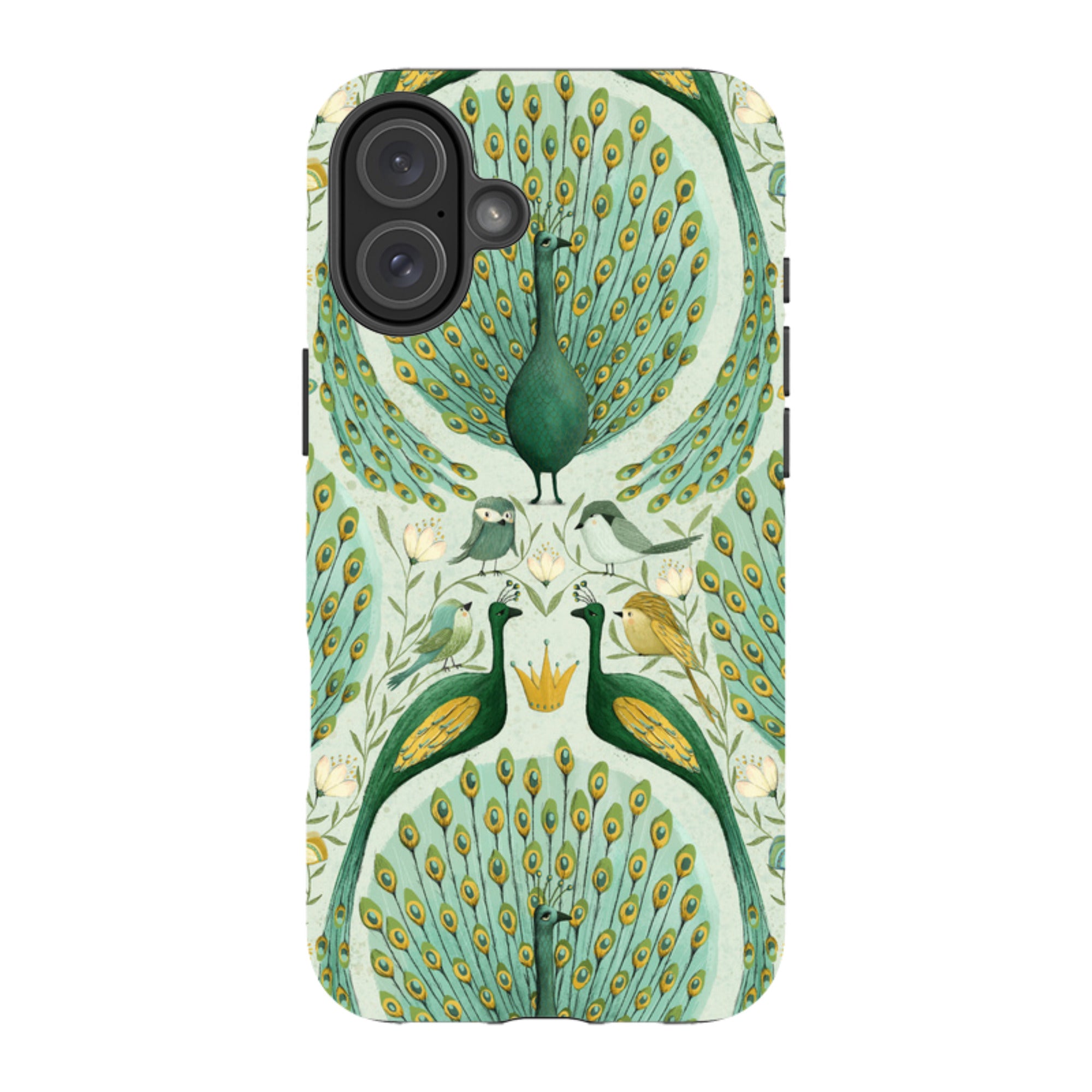 iPhone Tough Case - Peacock Pattern By Maja Lindberg