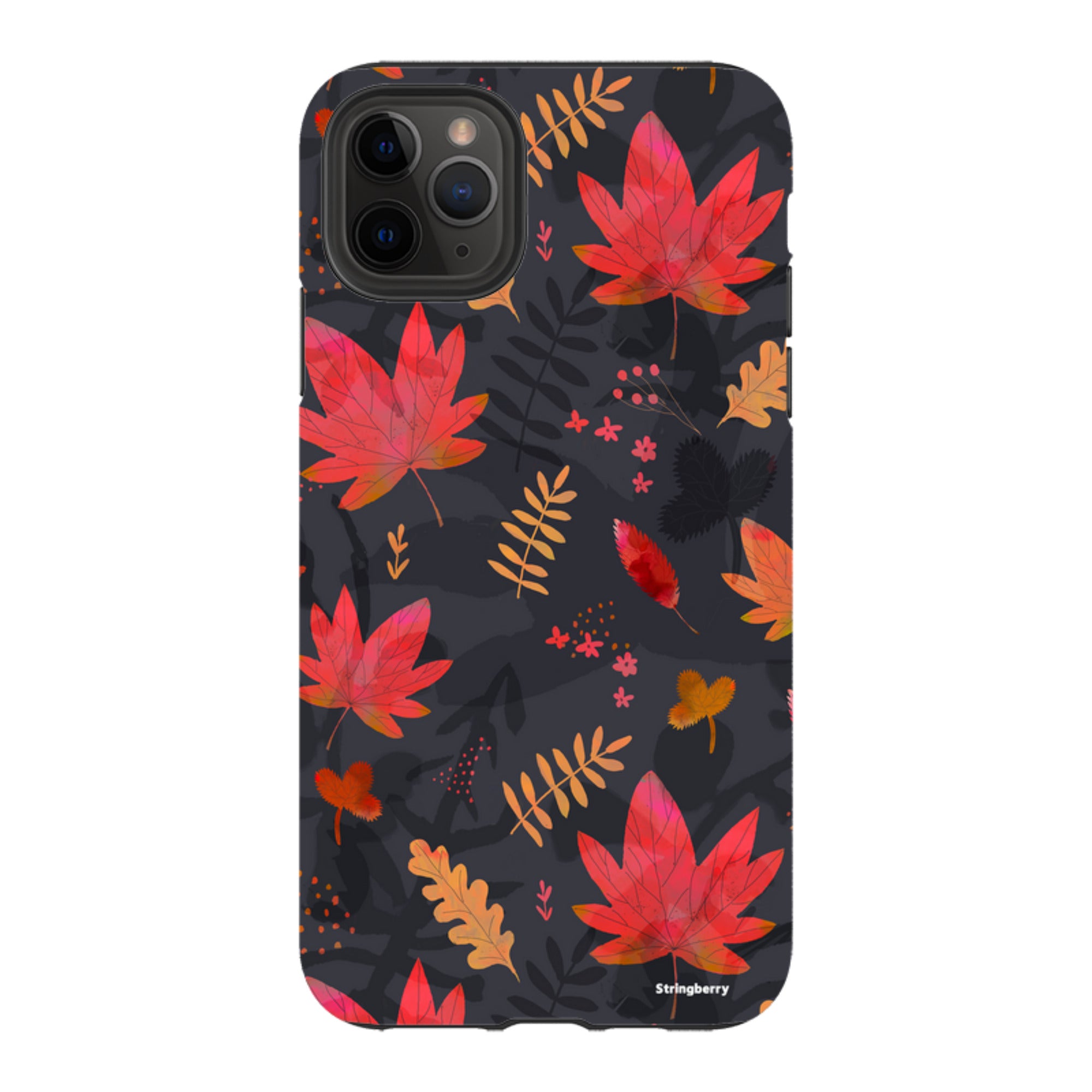 iPhone Tough Case - Autumn Leaves Dark