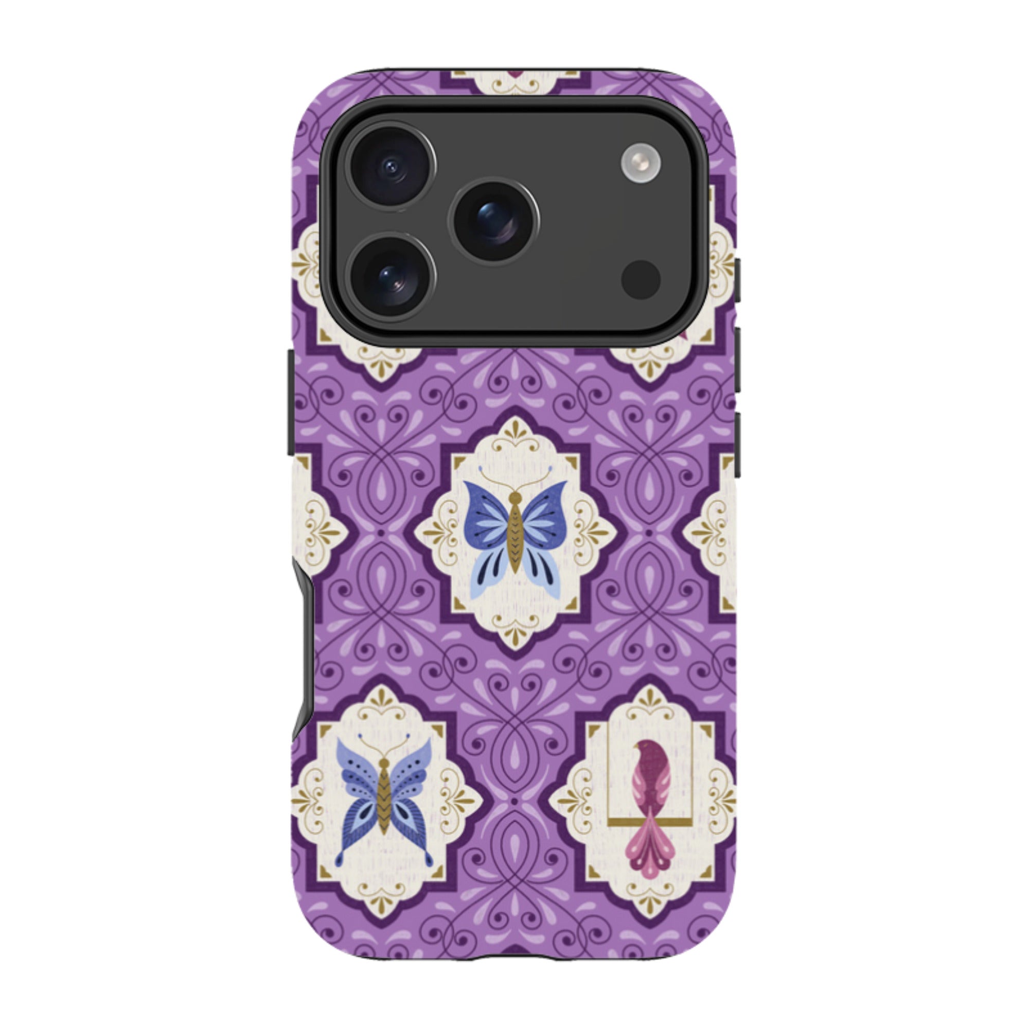 iPhone MagSafe Tough Case -  Wingframes Med Purple By Jenny Zemanek