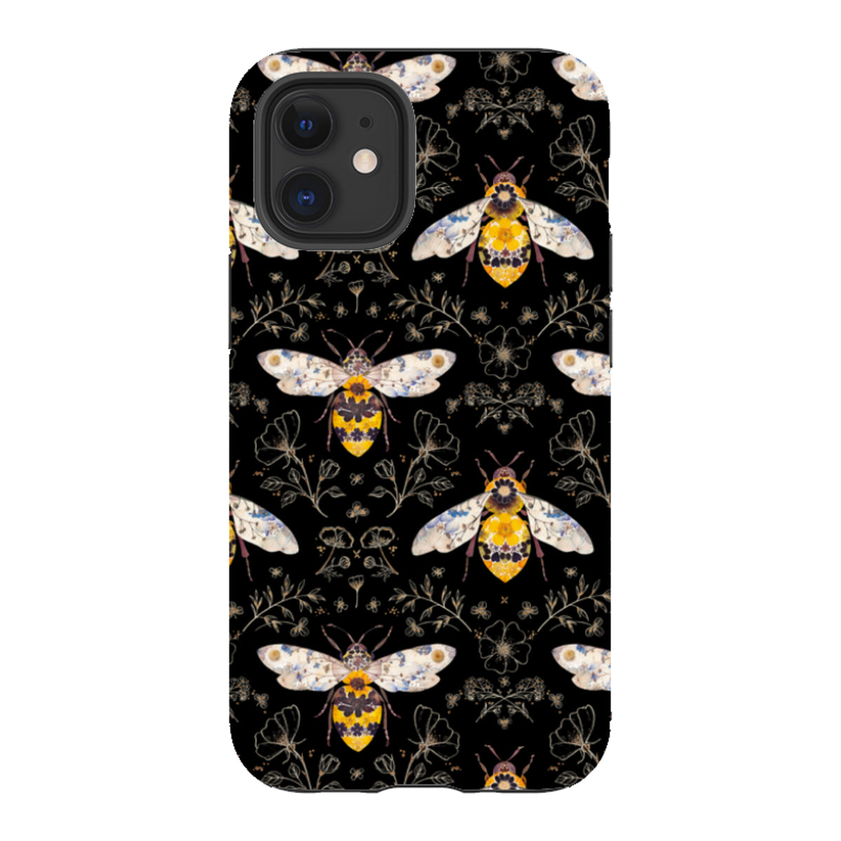 iPhone Tough Case - Midnight Bumble Bee Multi By Helen Ahpornsiri