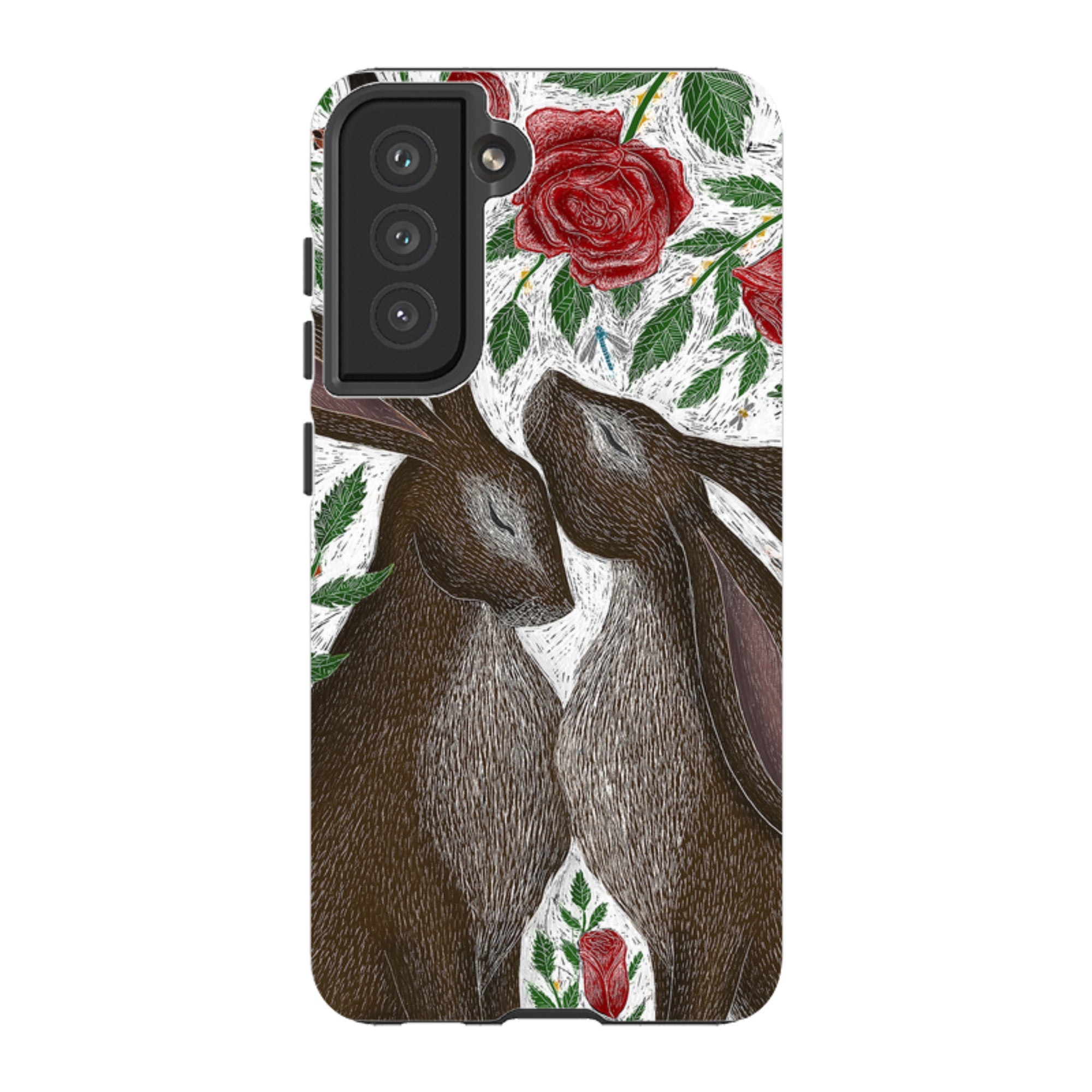 Samsung Tough Case - Hares And Red Roses By Catherine Rowe