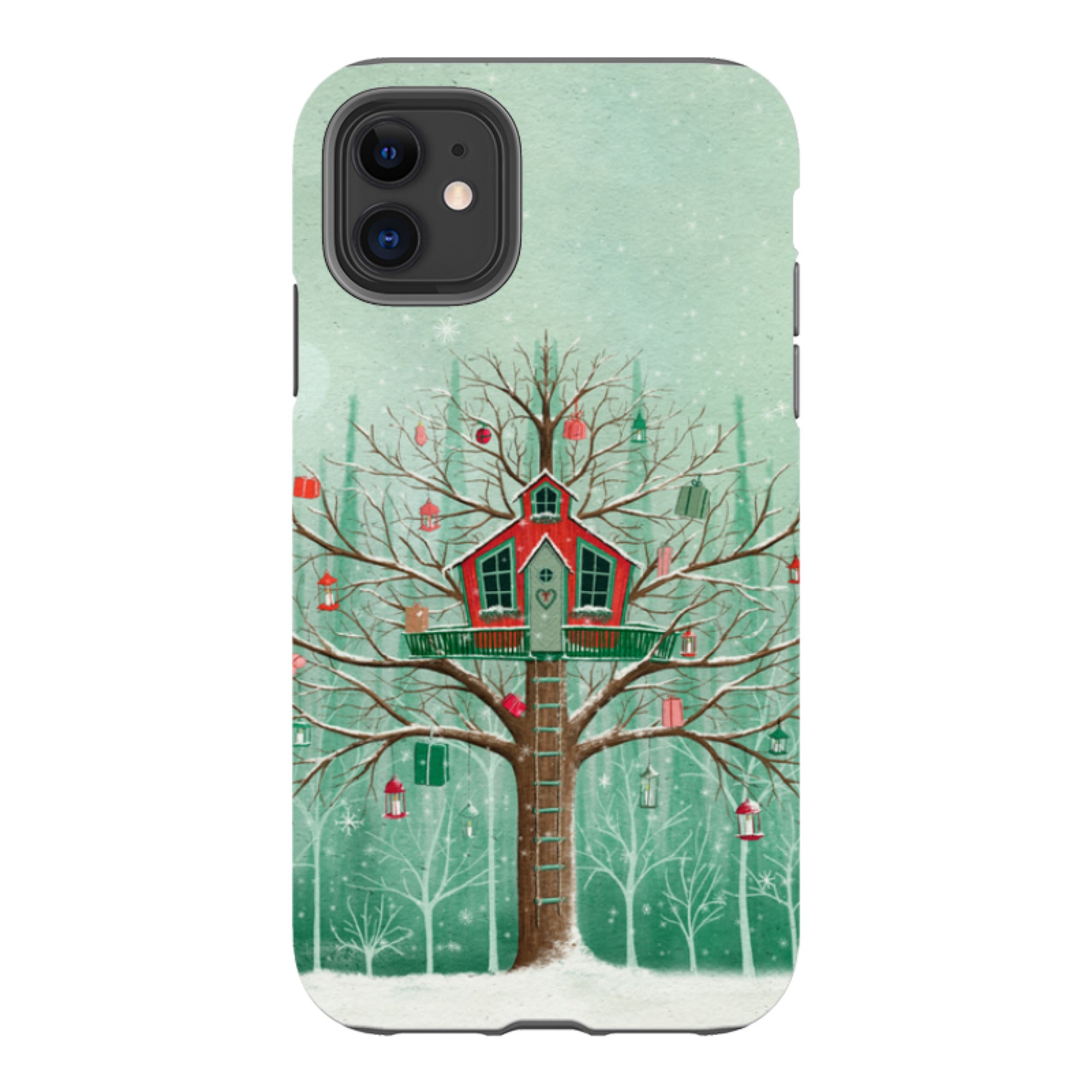 iPhone Tough Case -Christmas Tree House By Maja Lindberg