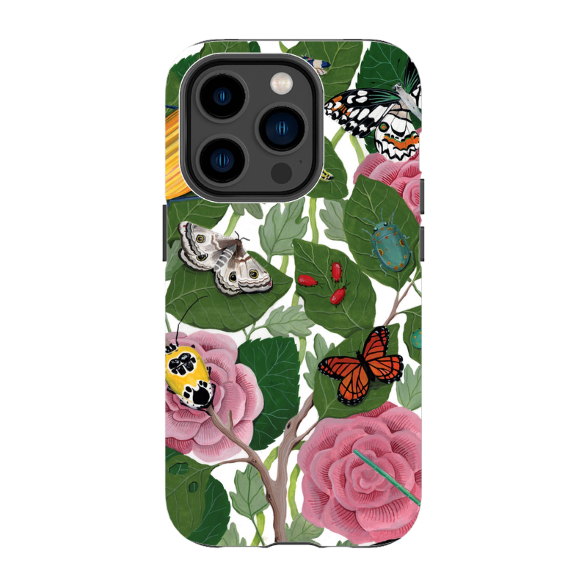 iPhone Tough Case - Butterflies And Beatles By Bex Parkin