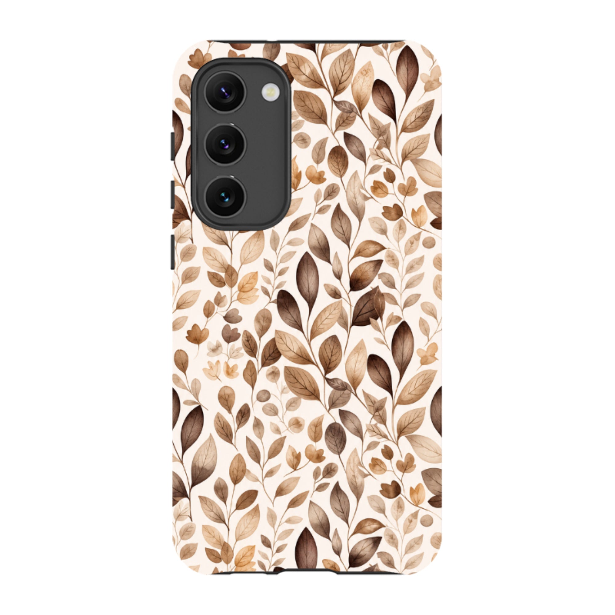 Samsung Tough Case - Beige Aesthetic Leaves