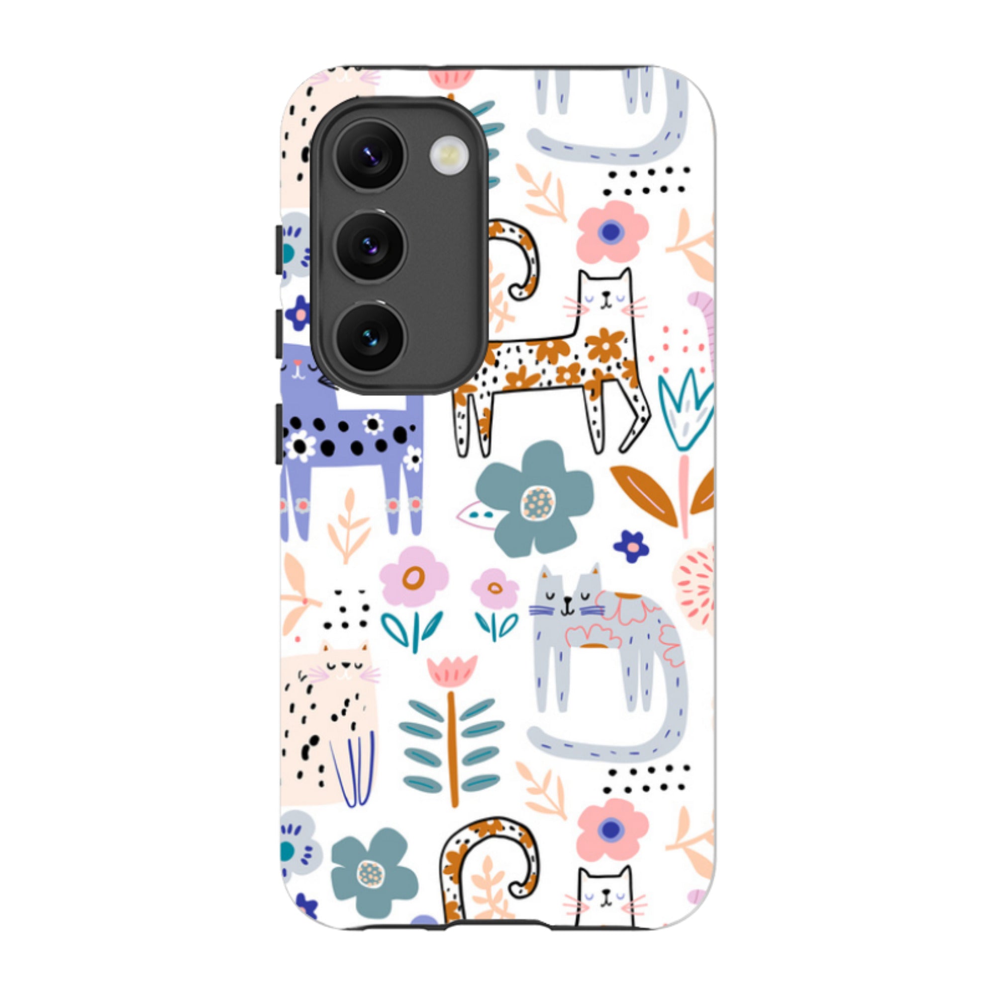 Samsung Tough Case - Floral Cats