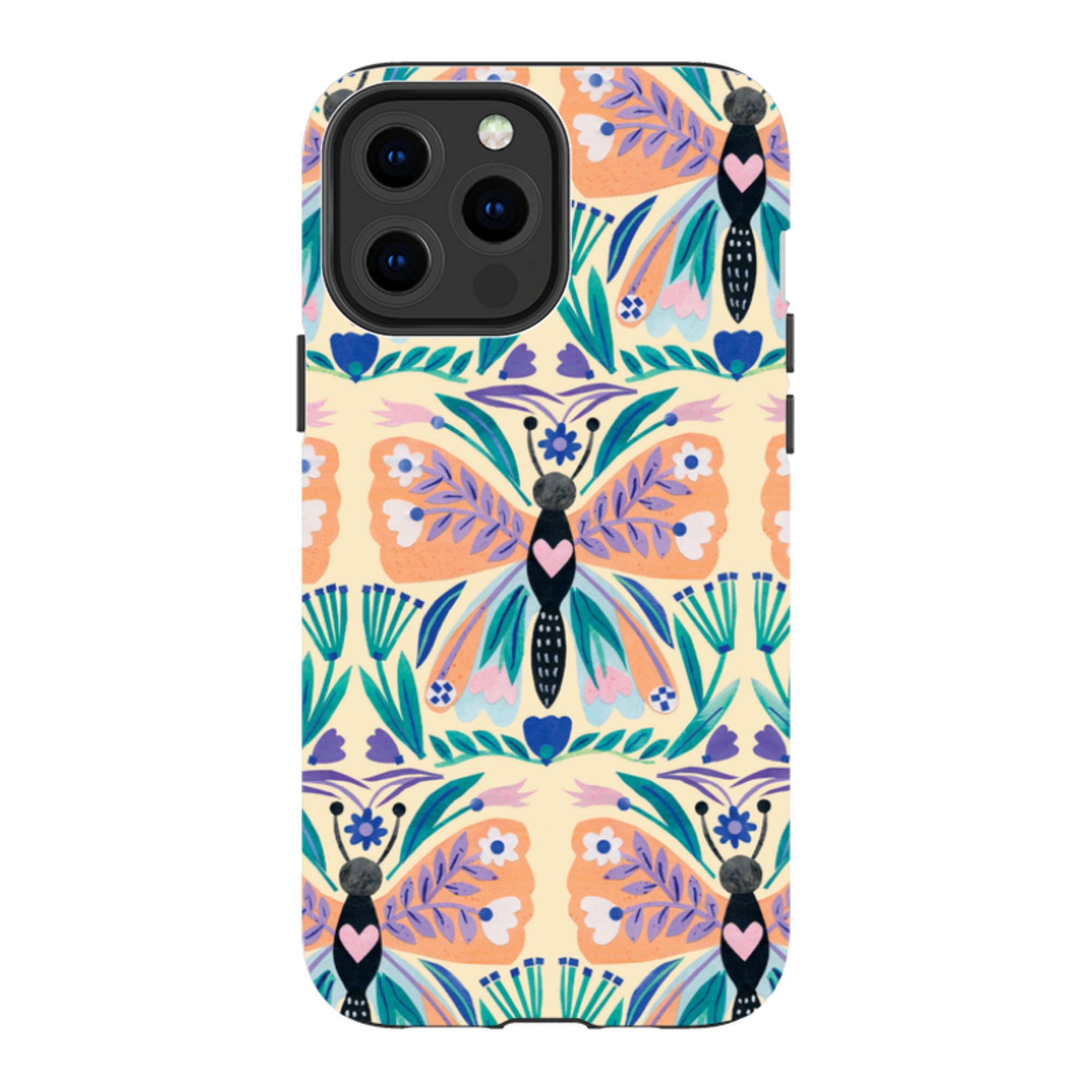 iPhone Tough Case - All Over Butterfly By Tracey English