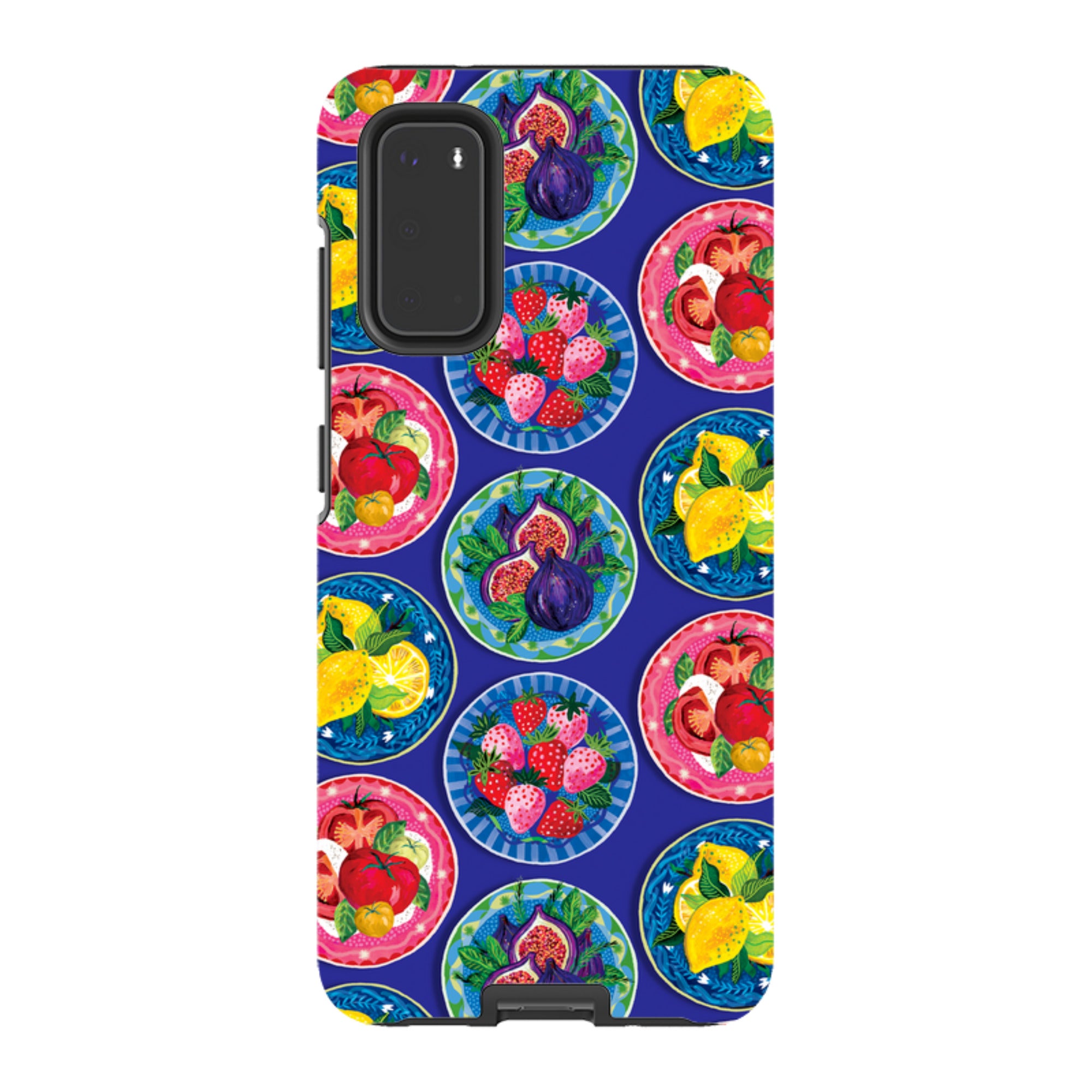 Samsung Tough  Case - Summer Plates Blue By Emma Frances Grant