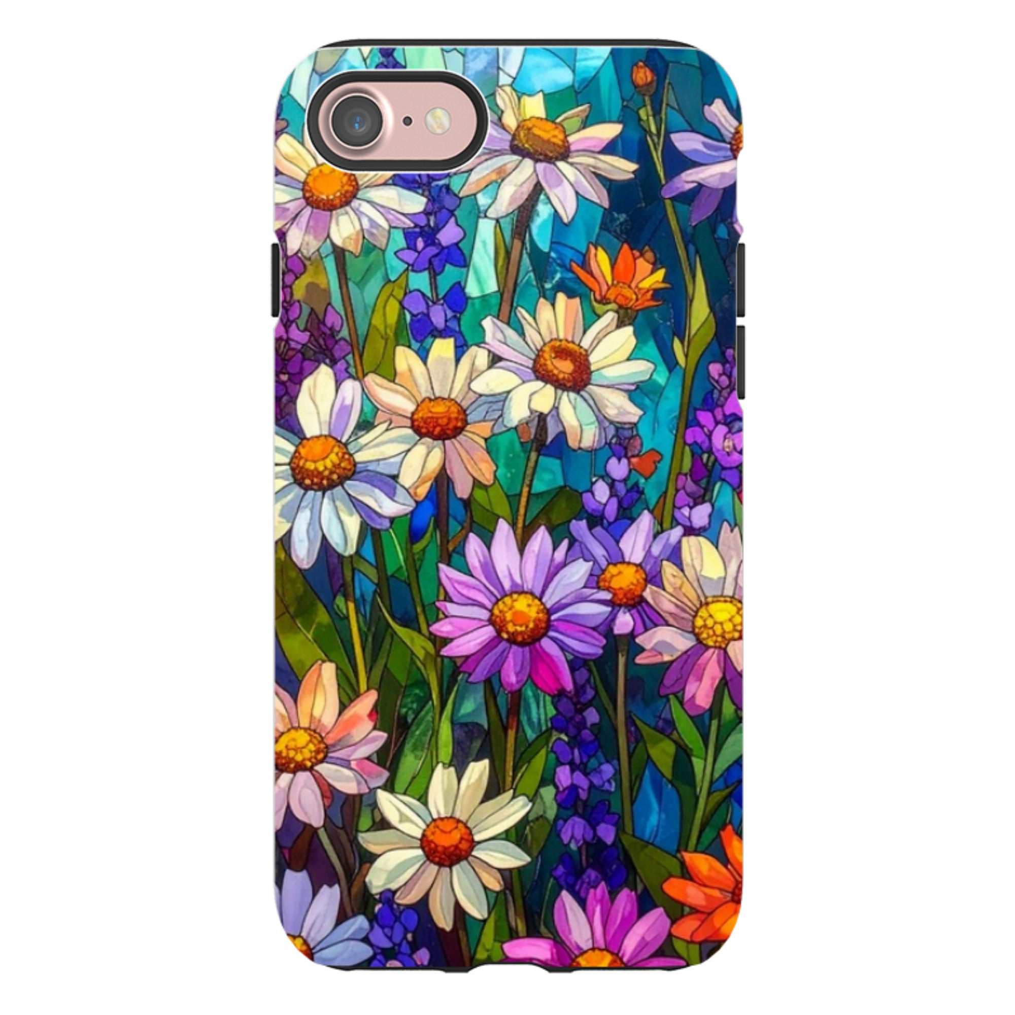 iPhone Tough Case - Purple Daisies