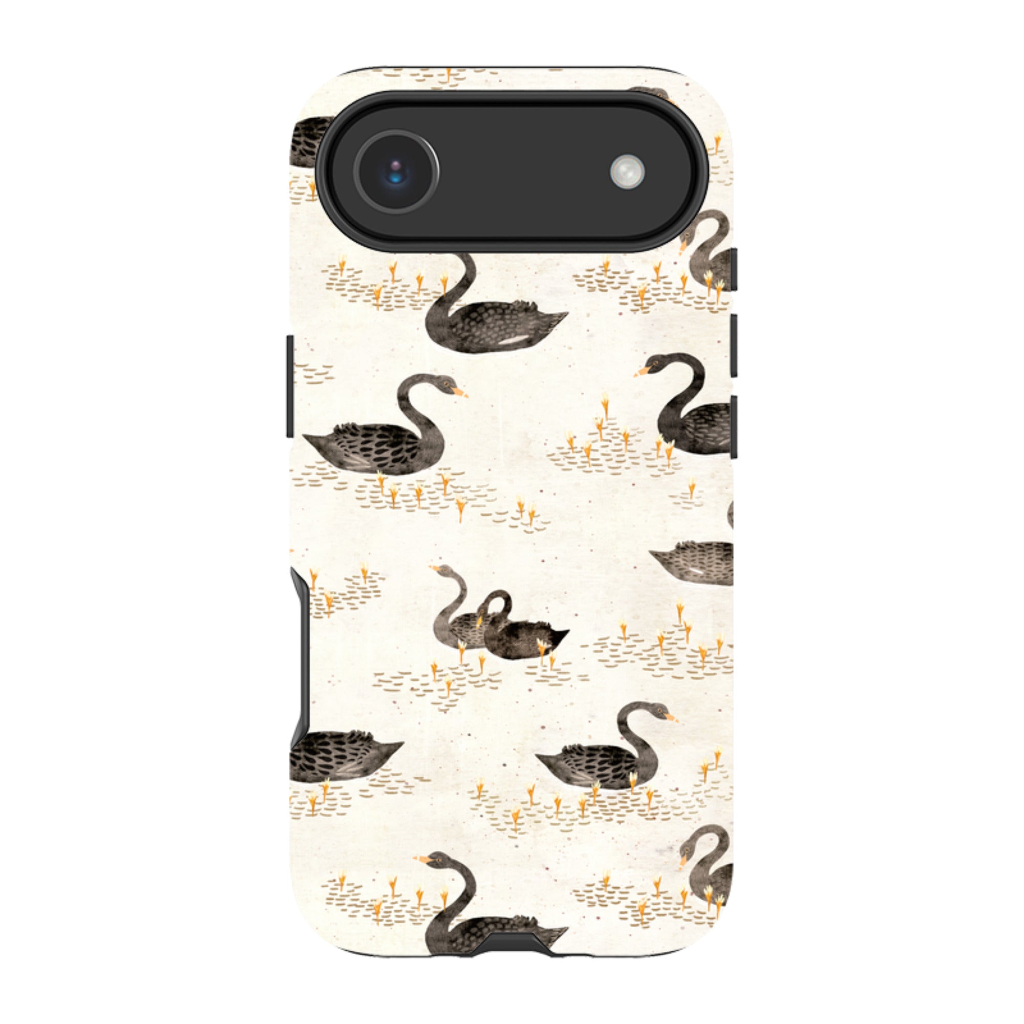 iPhone MagSafe Tough Case - Swans Cream By Katherine Quinn