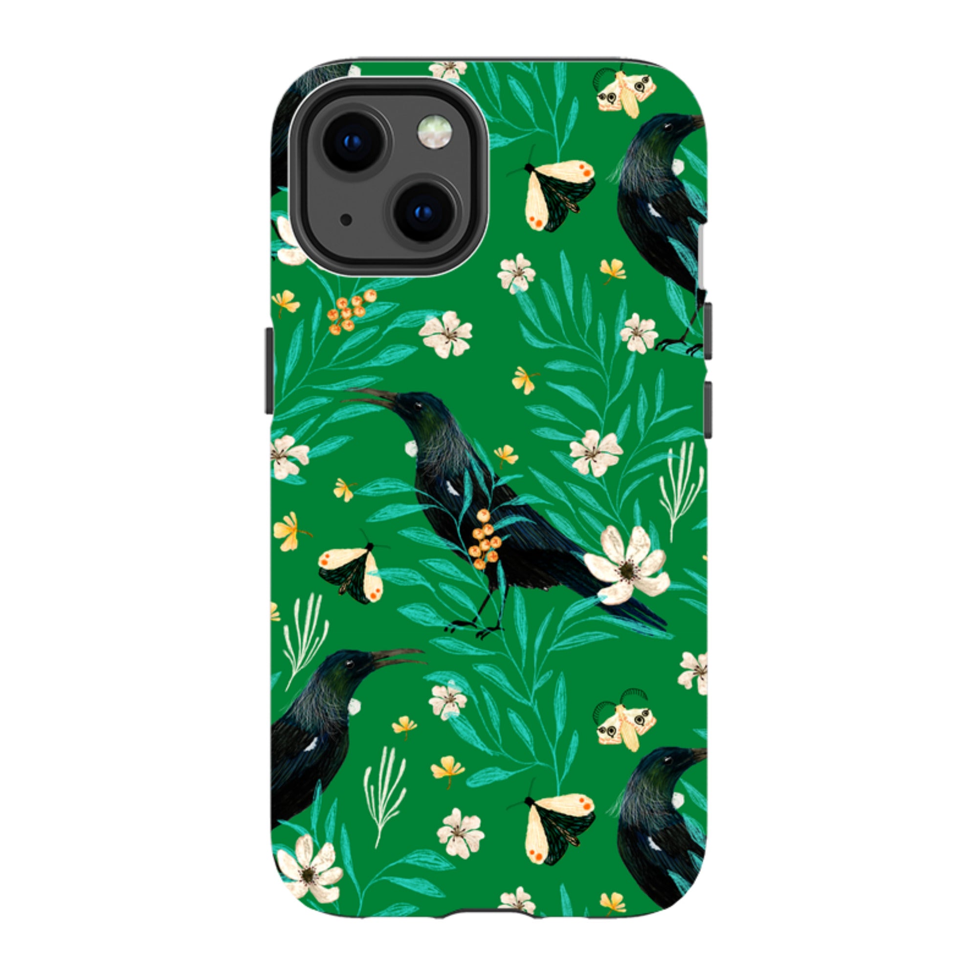 iPhone MagSafe Tough Case - Tui Green By Katherine Quinn