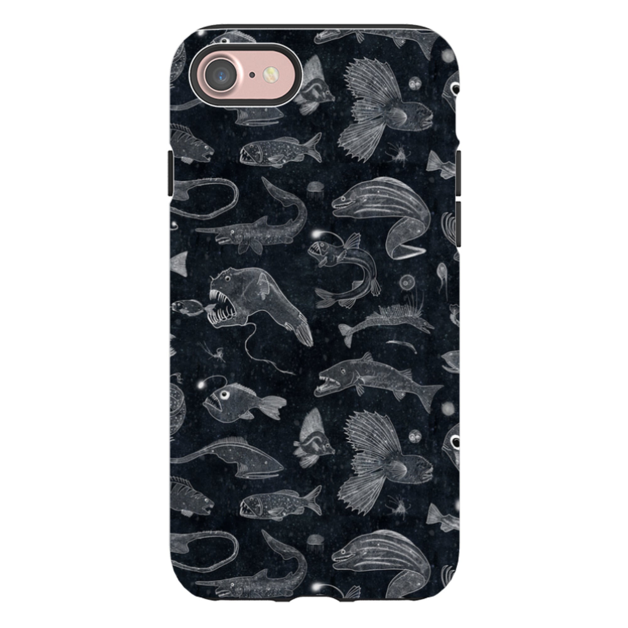 iPhone Tough Case - Biters Line Drawing By Katherine Quinn