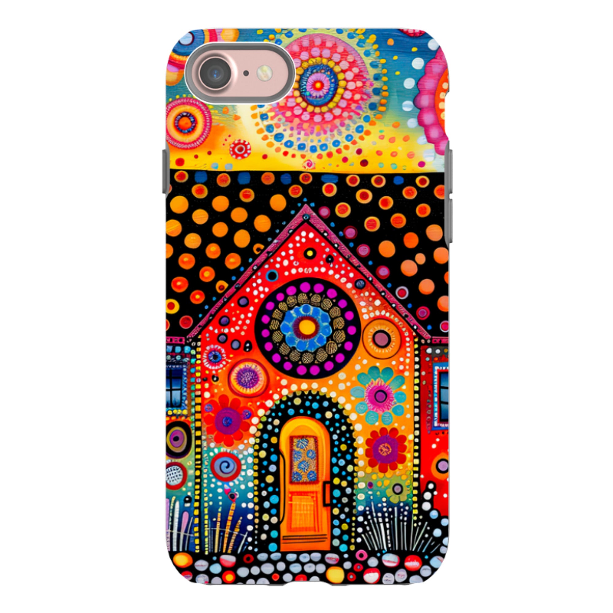 iPhone Case - Folk Art House IV