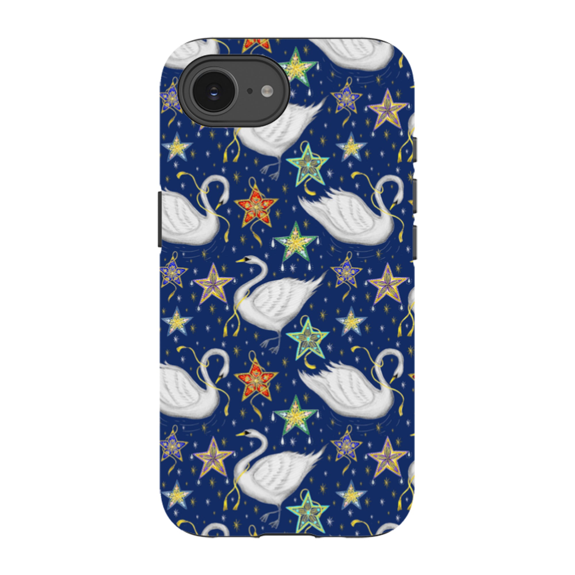 iPhone Tough Case - Swan Pattern By Catherine Rowe