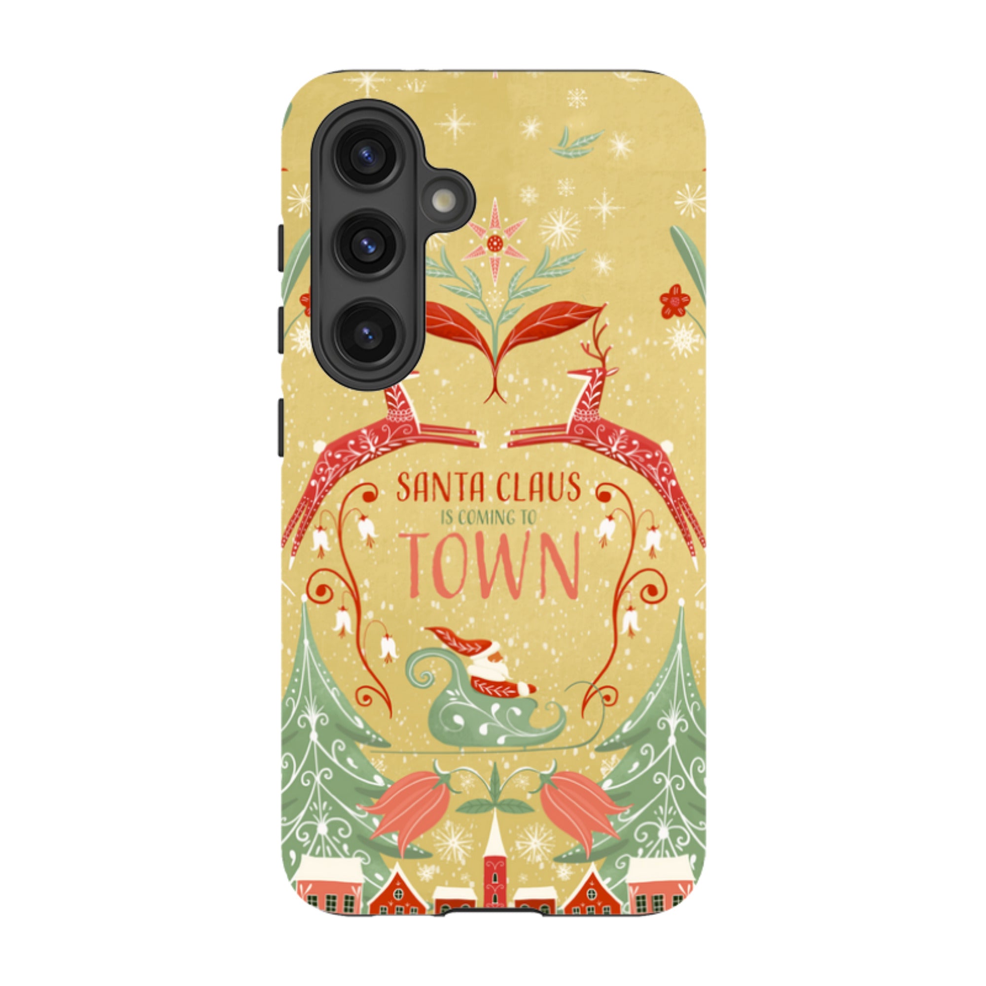 Samsung Tough Case - Santa Claus Is Coming To Town By Maja Lindberg