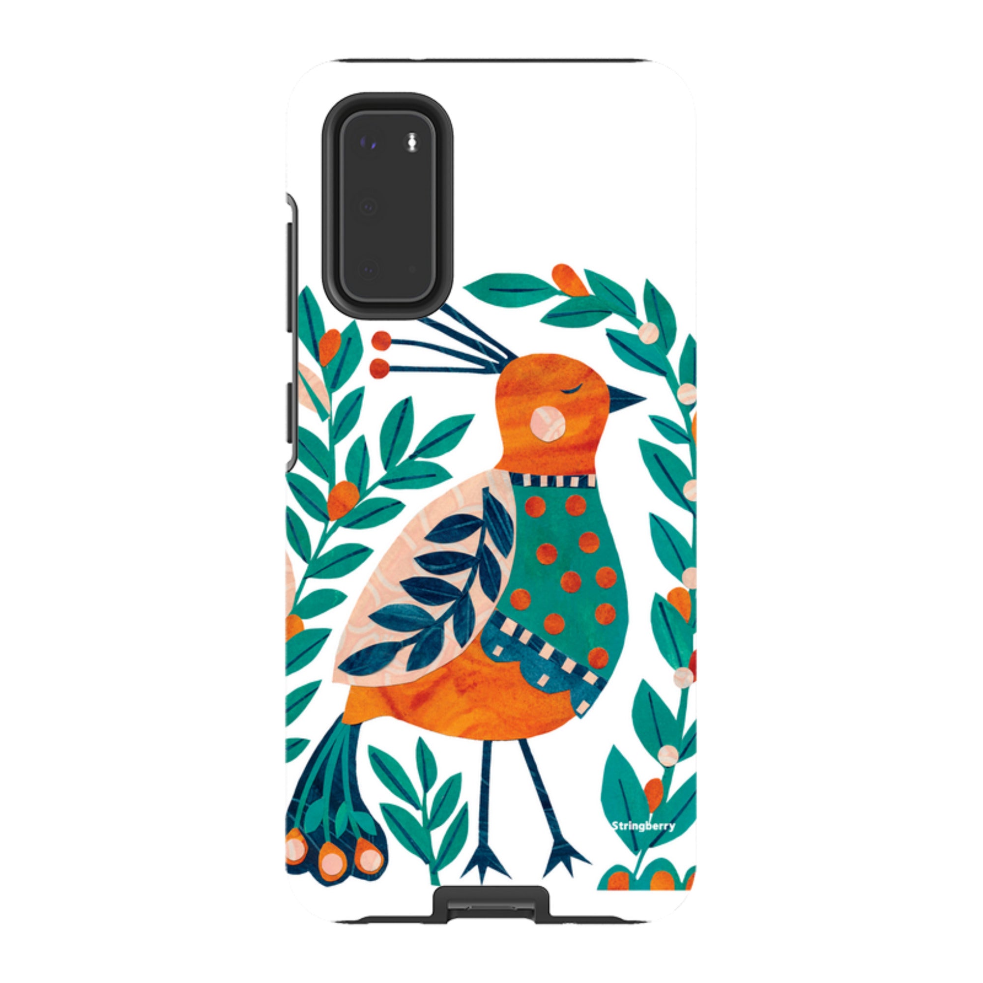Samsung Tough Case - Folk Peacock By Tracey English