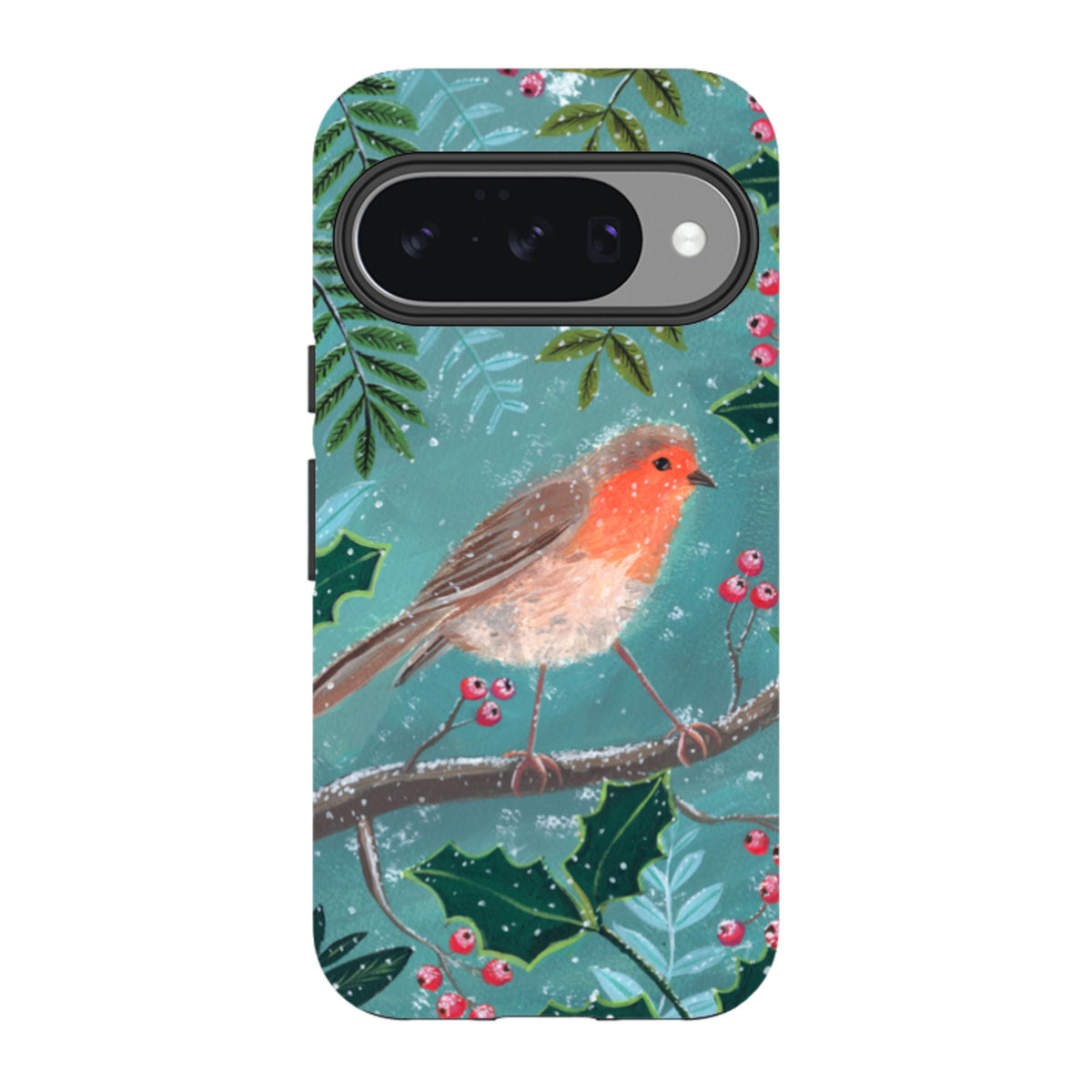 Google Tough Case - Christmas Robin By Mary Stubberfield